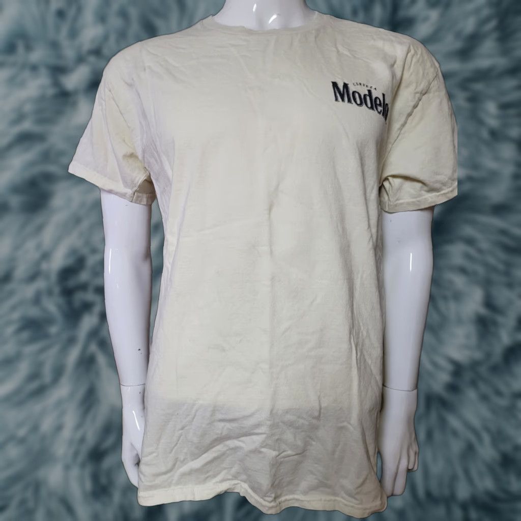 Vintage Modelo Cerveza T Shirt Large Ivory Men Short Sleeve Logo Graphic Tee Size US L / EU 52-54 / 3 - 1 Thumbnail