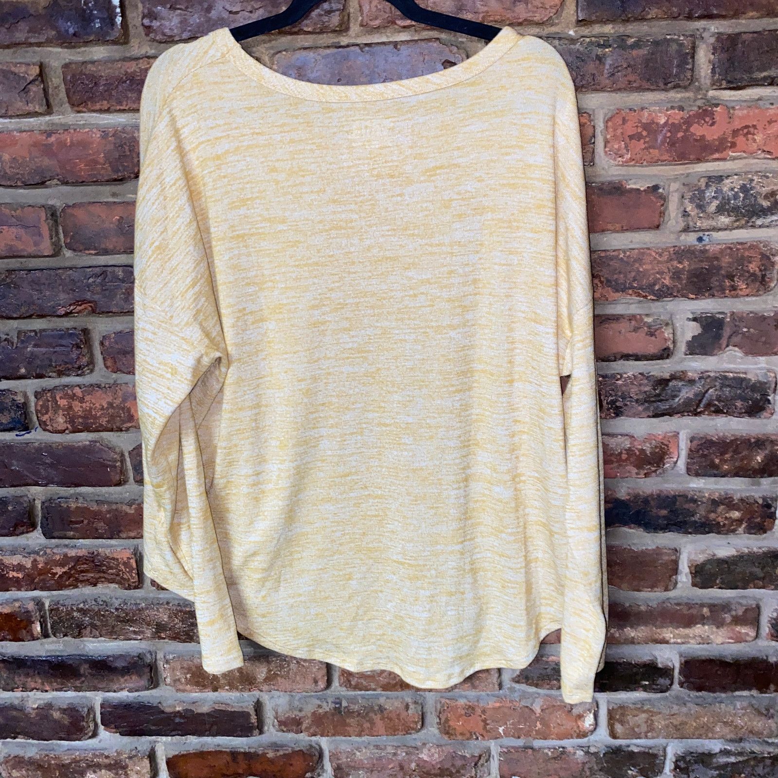 Other Time and Tru Yellow Static Lightweight Knit Top Size XL Size XL / US 12-14 / IT 48-50 - 5 Thumbnail