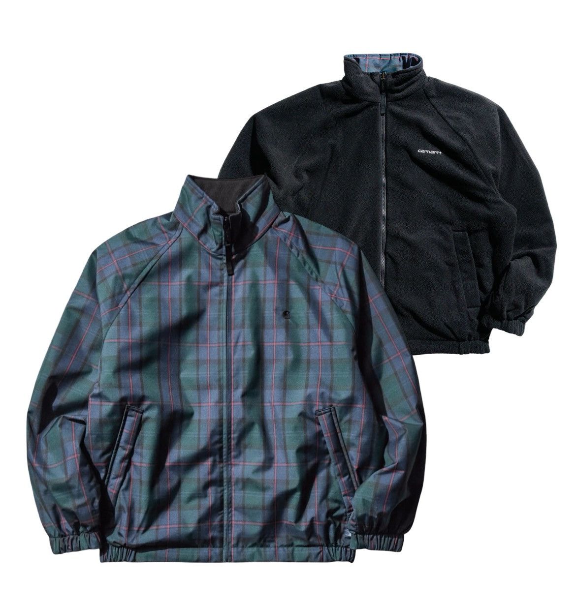 Carhartt Wip Carhartt WIP Reversible Jacket - Blue Canvas / Black Fleece Size US M / EU 48-50 / 2 - 1 Thumbnail