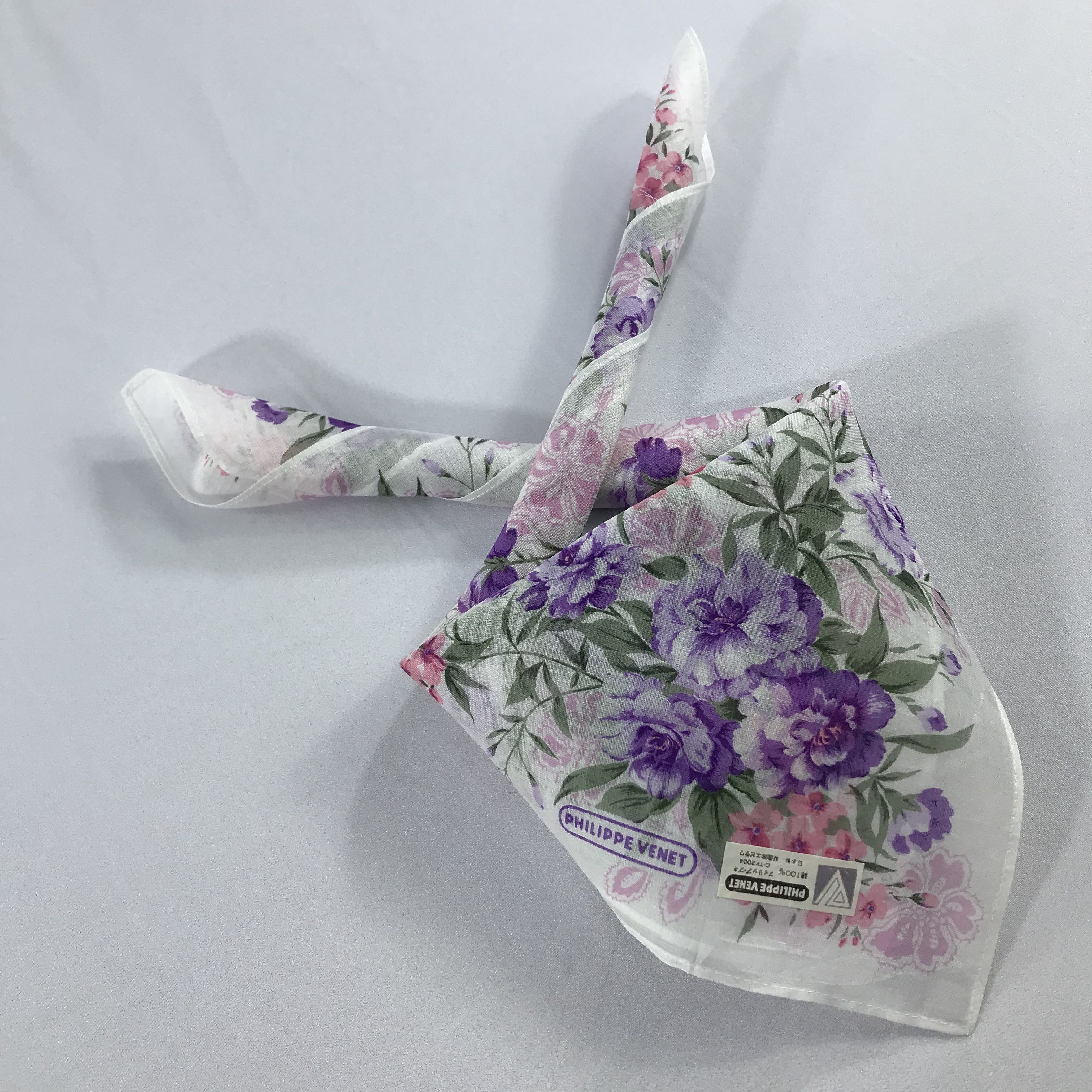Vintage Philippe Venet Bandana / Handkerchief / Neckerchief - S2371 Size ONE SIZE - 4 Thumbnail