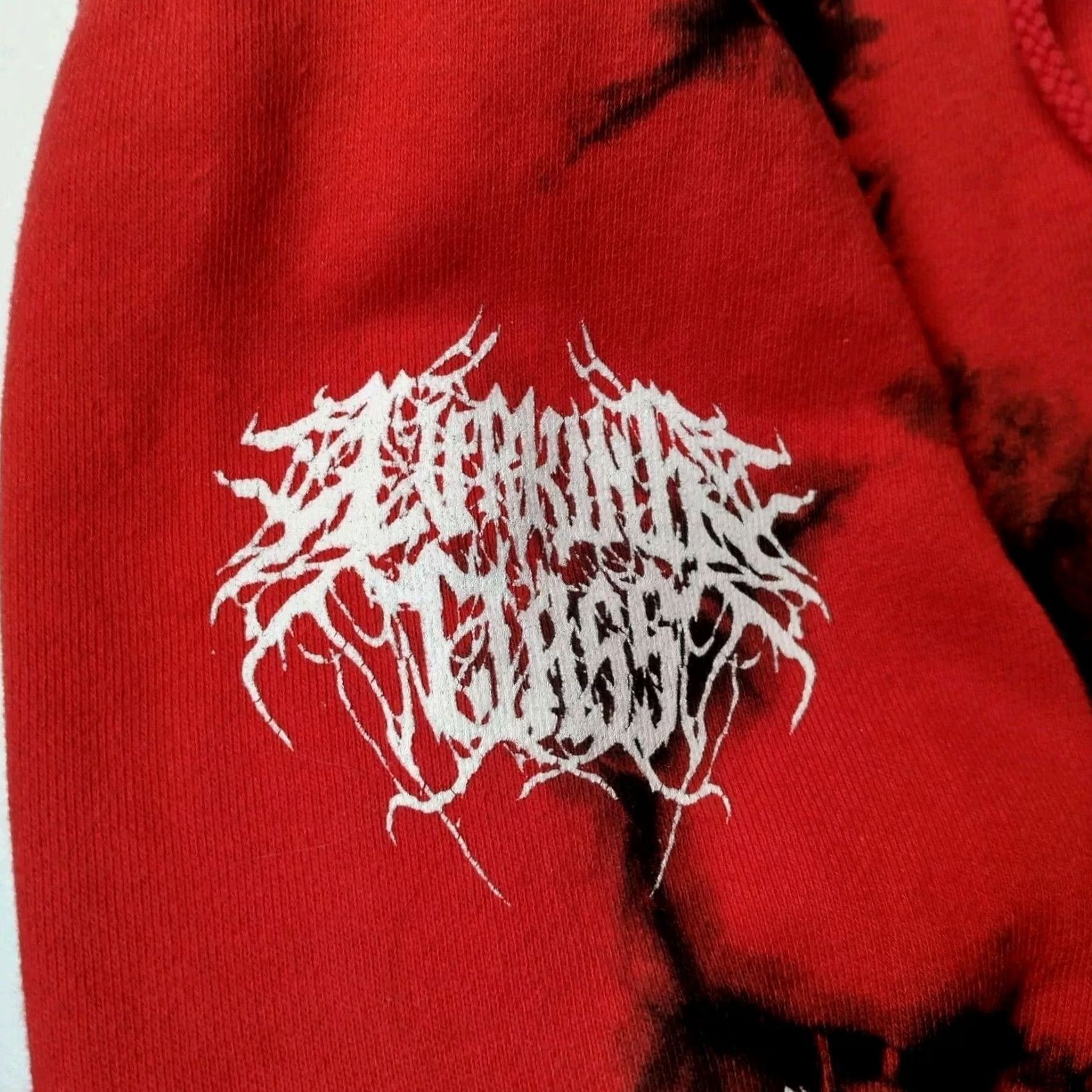 Vintage Sketchy Tank Lurking Class Hooded Sweatshirt Hoodie M Red Tie Dye Reaper Logo Men Pullover Knit Cotton Blend Long Sleeve Drawstring Neon Size US M / EU 48-50 / 2 - 7 Thumbnail
