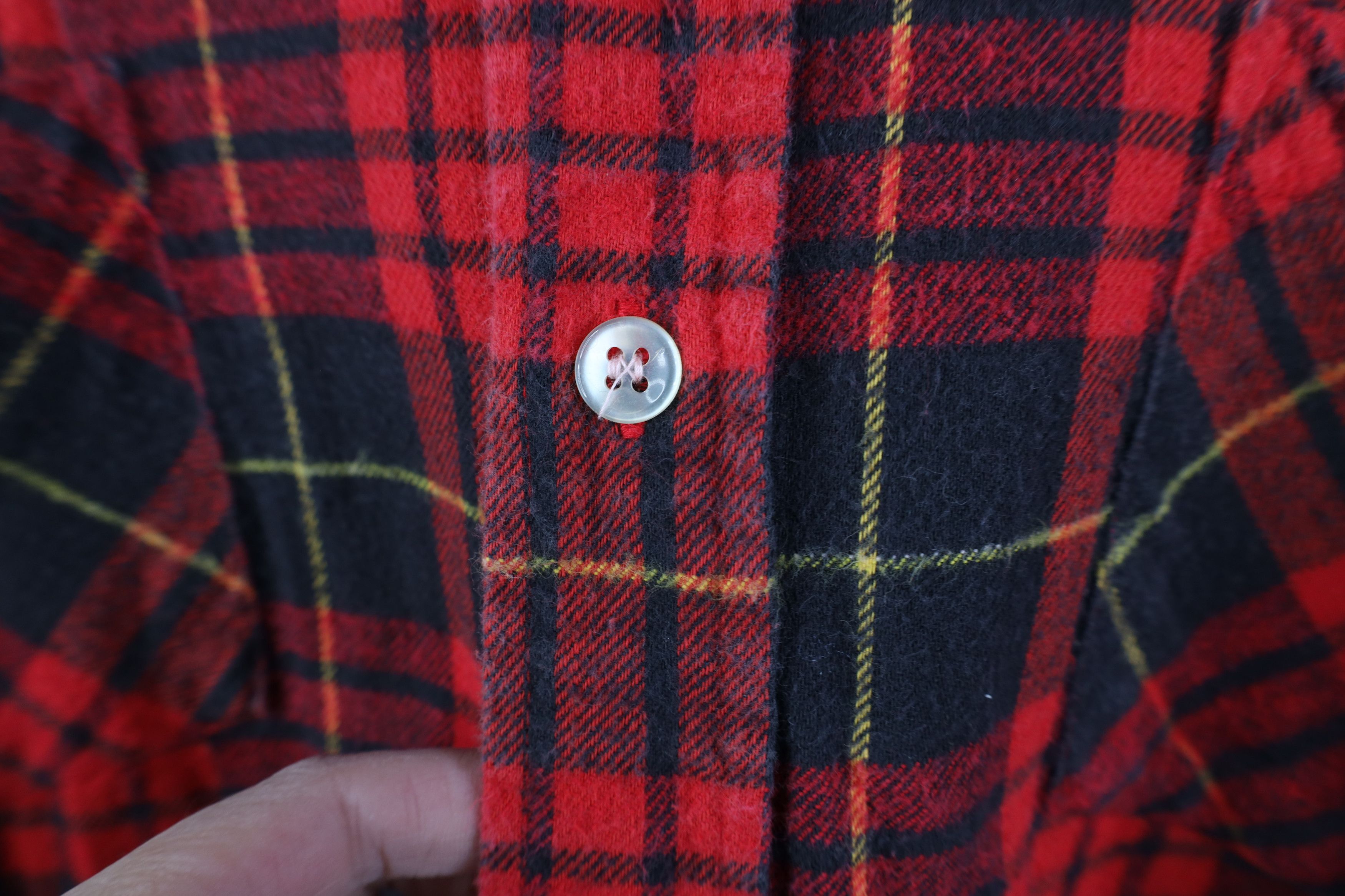 Vintage Vintage 70s Streetwear Flannel Collared Button Shirt Plaid Size US L / EU 52-54 / 3 - 7 Thumbnail