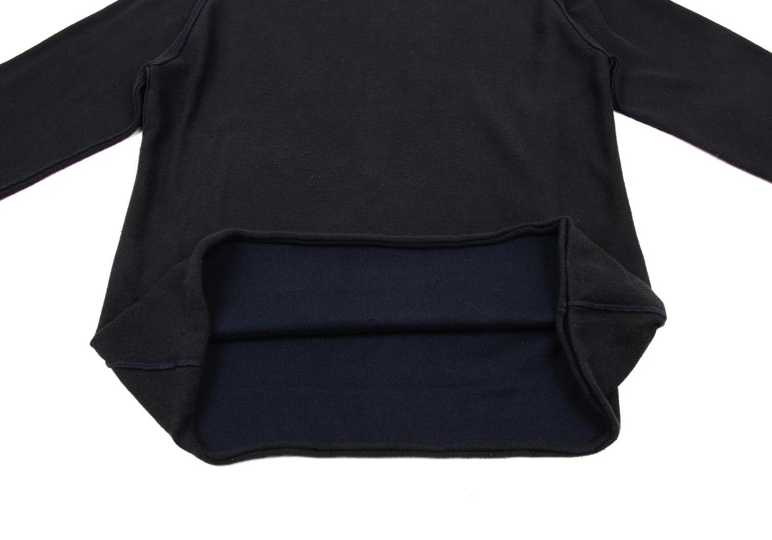 Issey Miyake Cotton Inside-Out Knit in Navy Blue Size US M / EU 48-50 / 2 - 8 Thumbnail