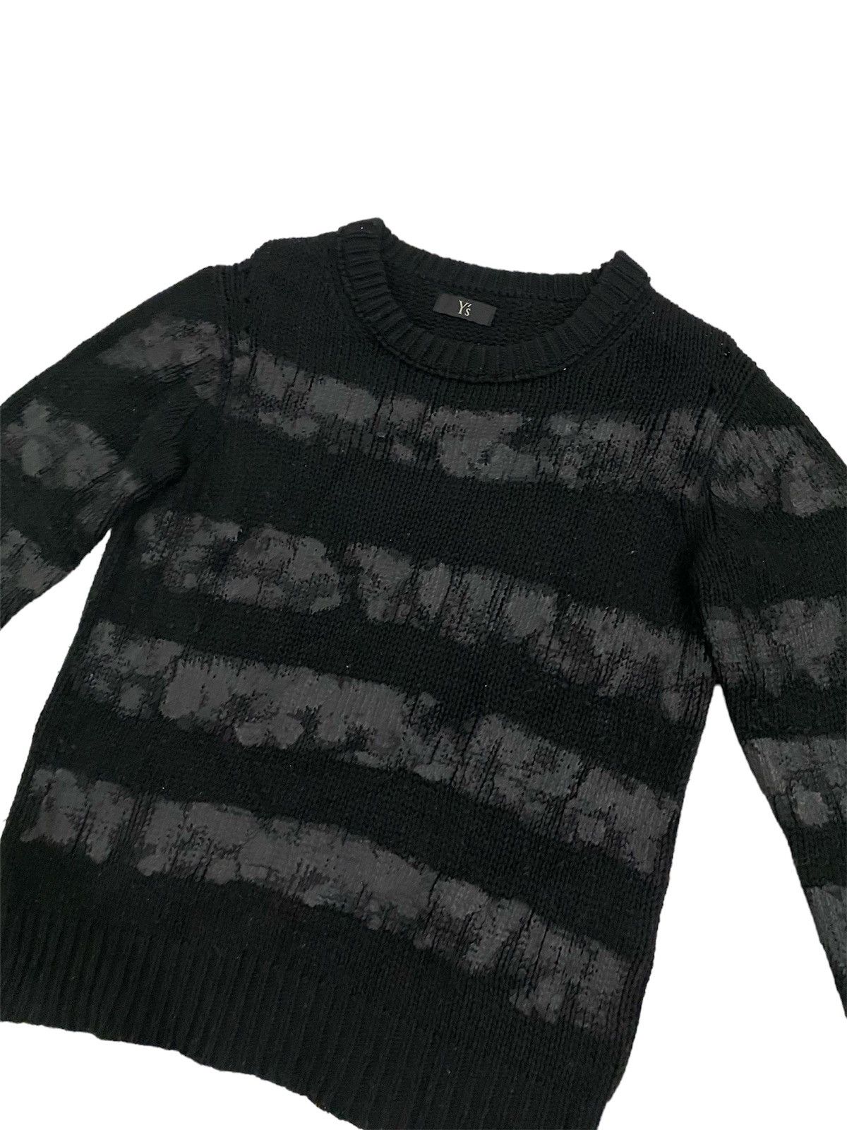Yohji Yamamoto Archival Y’s By Yohji Yamamoto Stripe Coated Knitwear Size US M / EU 48-50 / 2 - 2 Thumbnail