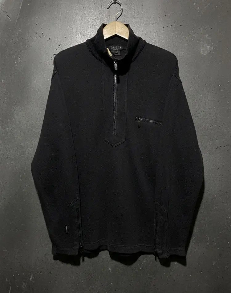 Gucci 1990s Gucci Tom Ford era multi zip faded sweatshirt Size US M / EU 48-50 / 2 - 1 Thumbnail