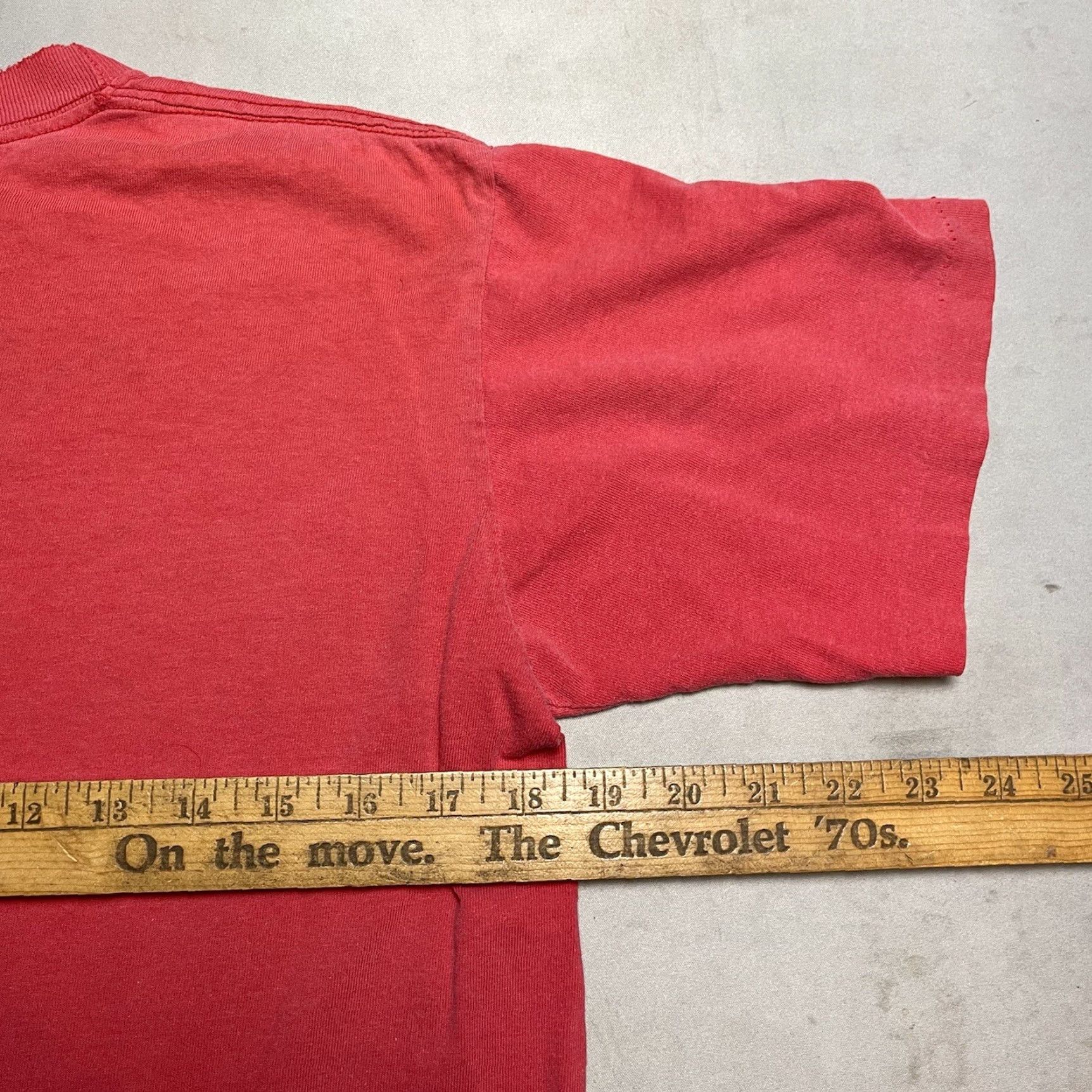 VINTAGE Nutmeg Mills San Francisco 49ers Single Stitch NFL T Shirt Mens M Red Shirt