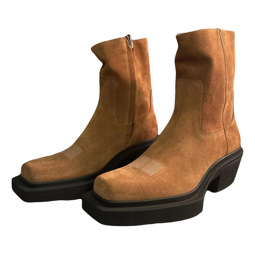 Vetements o1y0924 Ankle Boots in Tan Size US 8 / EU 41 - 1 Thumbnail