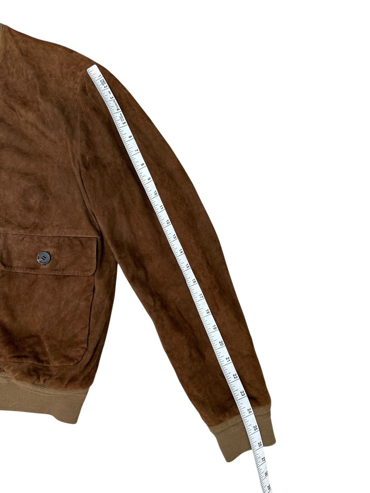 Beams Plus Quttrocchi X Beams Stains Patina Suede Leather Jacket Size US M / EU 48-50 / 2 - 4 Thumbnail