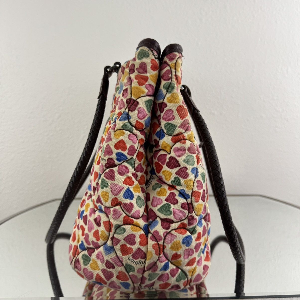 Brighton BRIGHTON Multicolor Heart To Heart Quilted Shoulder Purse Size ONE SIZE - 6 Thumbnail