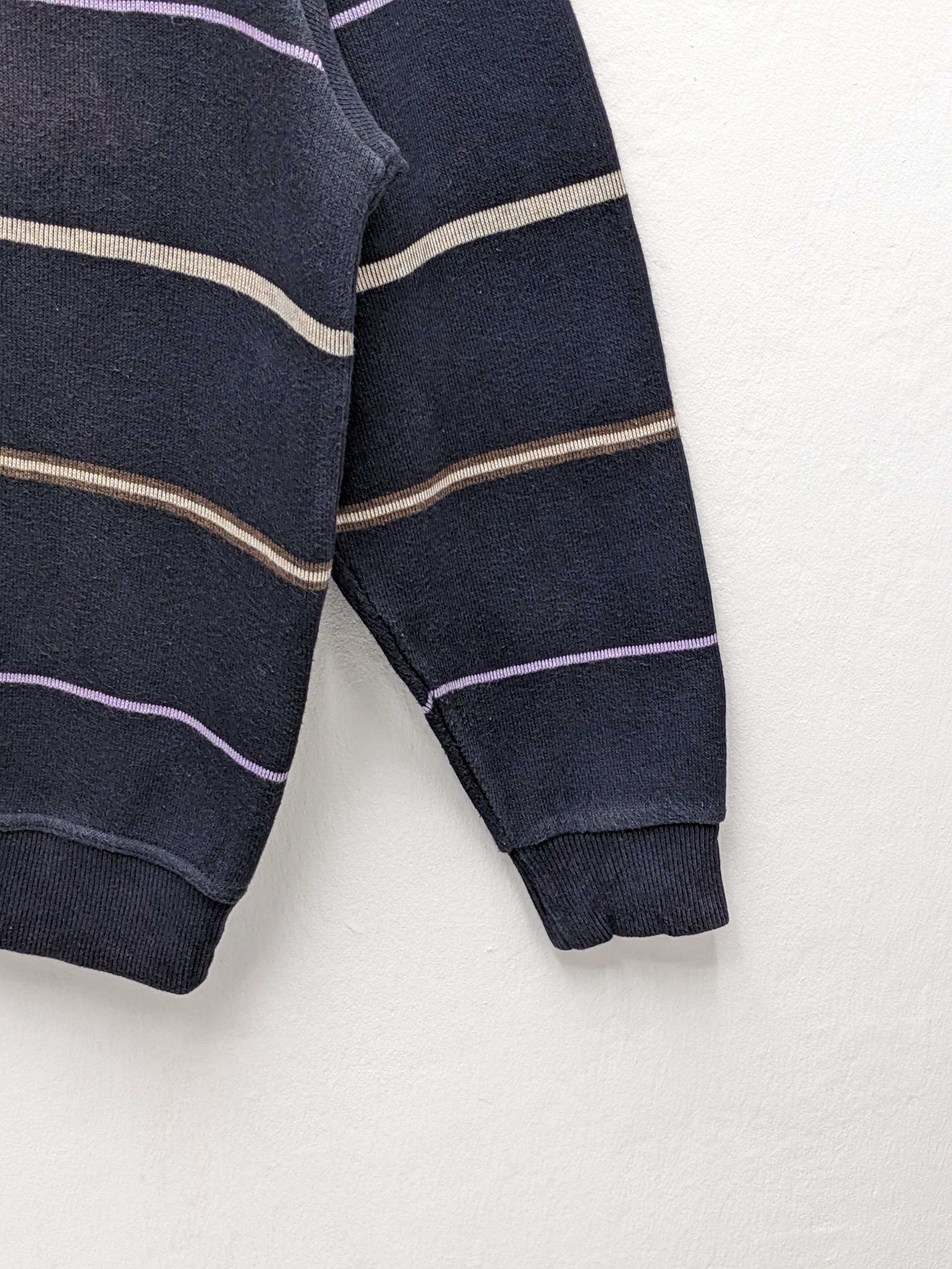Macbeth Vintage Macbeth Jeans Co. Striped Single Pocket Sweatshirt Size US L / EU 52-54 / 3 - 4 Thumbnail