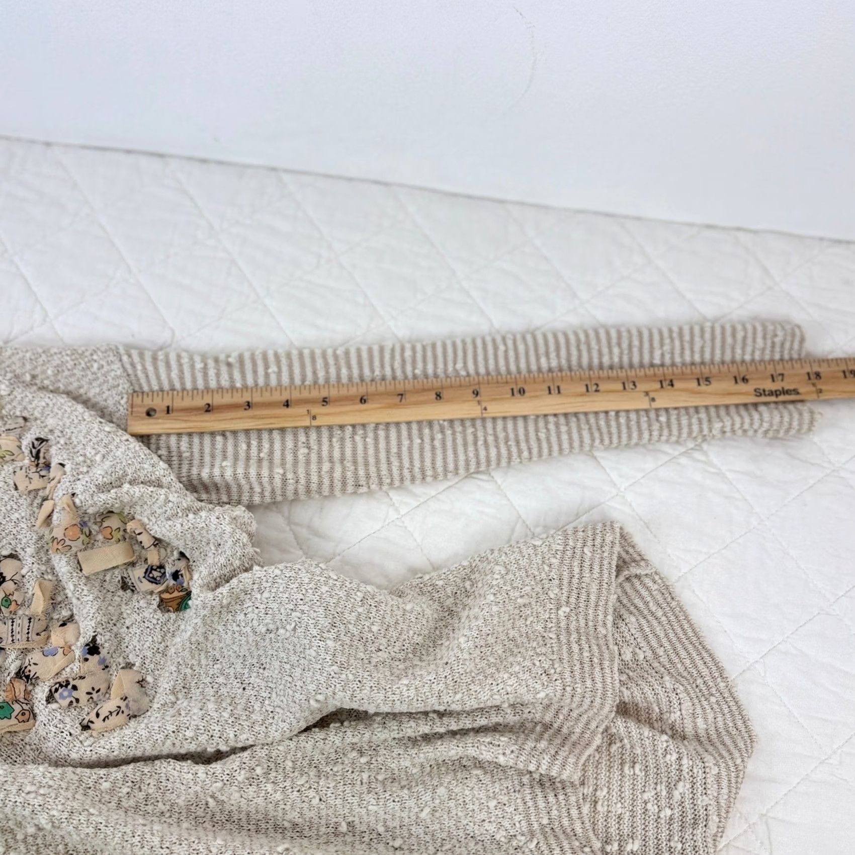 Anthropologie Anthropologie Akemi Kin Pullover Sweater XS Beige Embellishment Size XS / US 0-2 / IT 36-38 - 4 Thumbnail