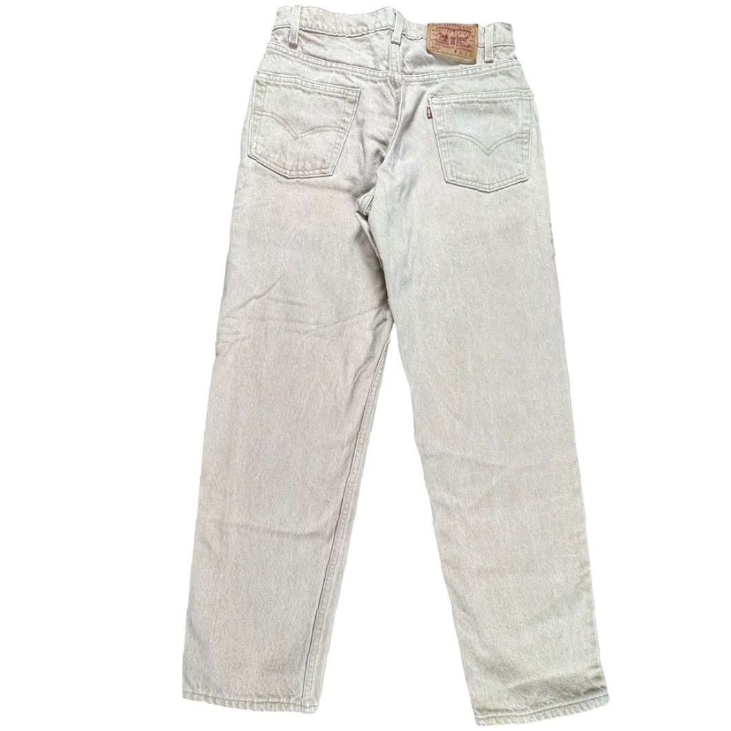 Levi's VINTAGE Levi's Jeans 550 Beige 90s Y2K Relaxed Straight Mens 30x29 Jeans - Denim Cotton Zip Button Size US 30 / EU 46 - 4 Thumbnail