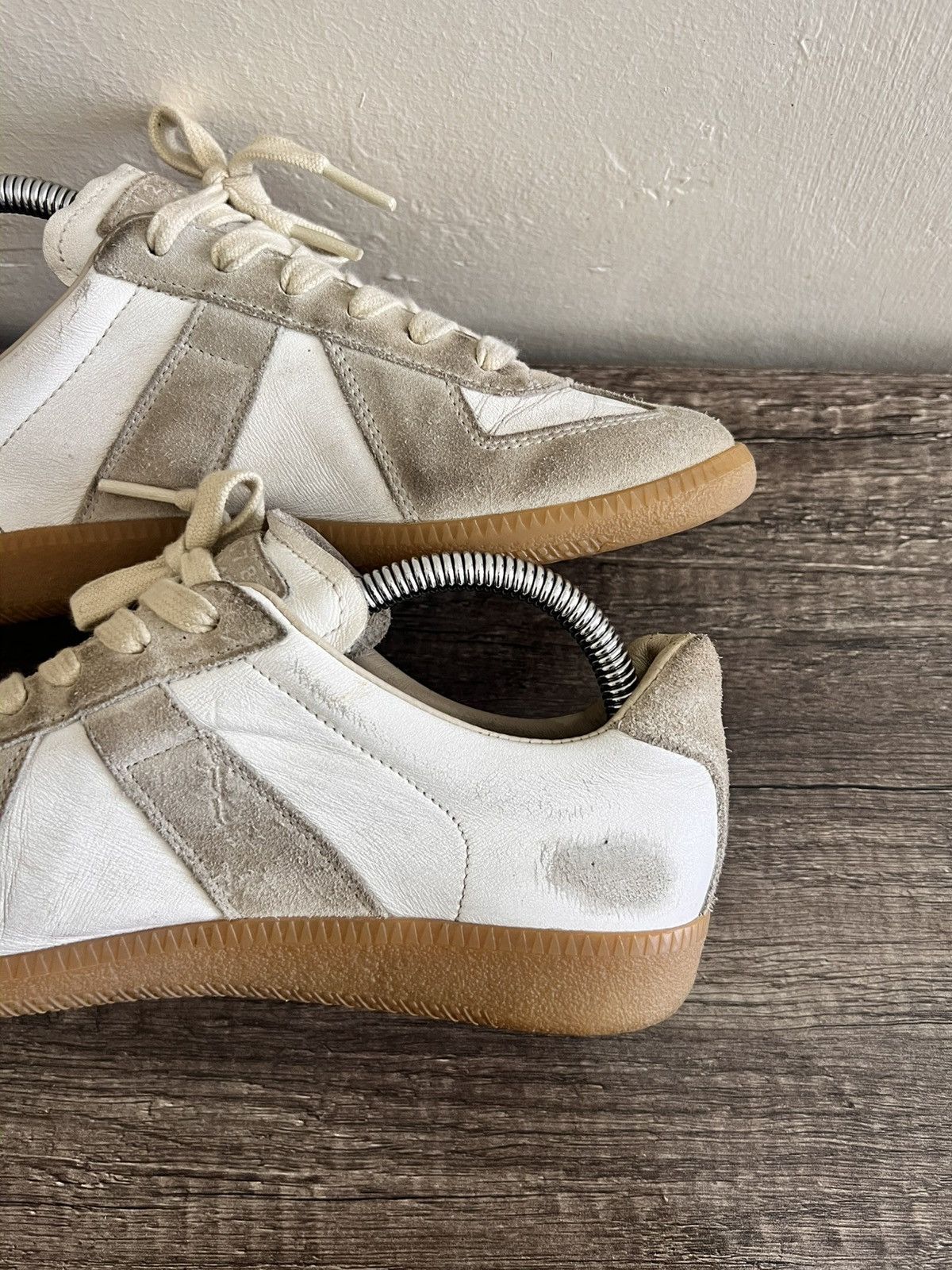 Maison Margiela Gats Replica White-Gray Sneakers Size US 7.5 / IT 37.5 - 6 Thumbnail