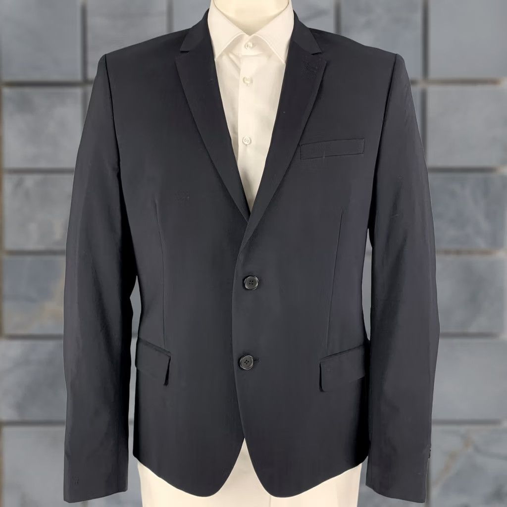 The Kooples THE KOOPLES Sport Coat Navy Wool Notch Lapel 44 Mens Regular Chest 44 XXL? Size US S / EU 44-46 / 1 - 1 Thumbnail