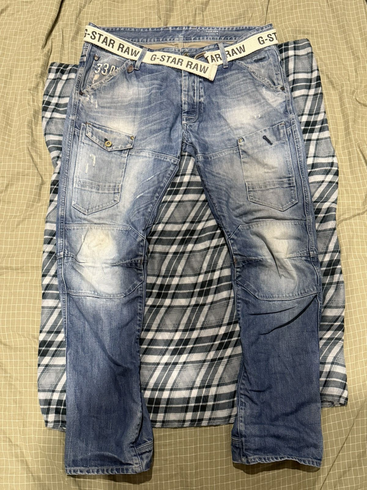 G-Star G-STAR RAW faded wash skinny denim jeans Size US 34 / EU 50 - 1 Thumbnail