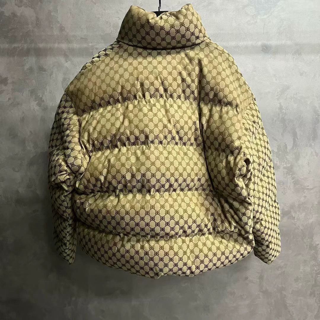 Balenciaga balenciaga khaki printed puffer jacket size 48 Size US M / EU 48-50 / 2 - 2 Thumbnail