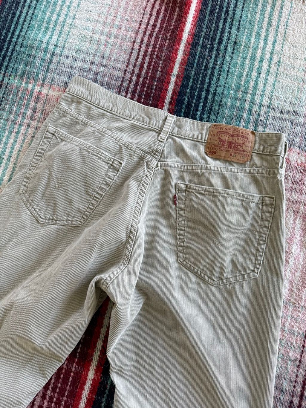 Levi's Men's Levi's Beige Corduroy Straight Leg Pants Waist 34x32 Size US 34 / EU 50 - 4 Thumbnail