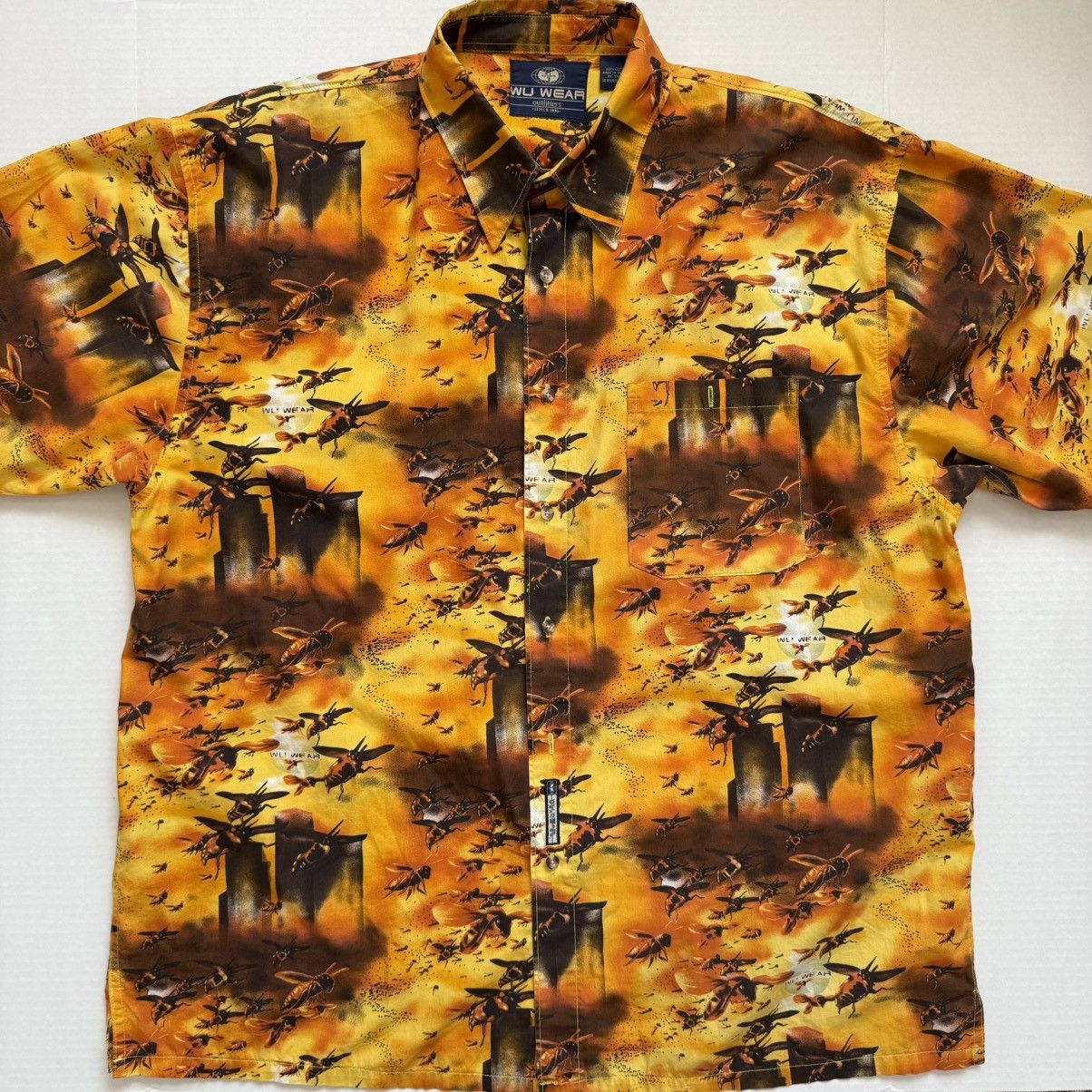 Wu-Tang Clan 🔴Wu-Wear Shirt Size 2XL Original Wu-Tang Button Up Vintage Size US XXL / EU 58 / 5 - 1 Thumbnail