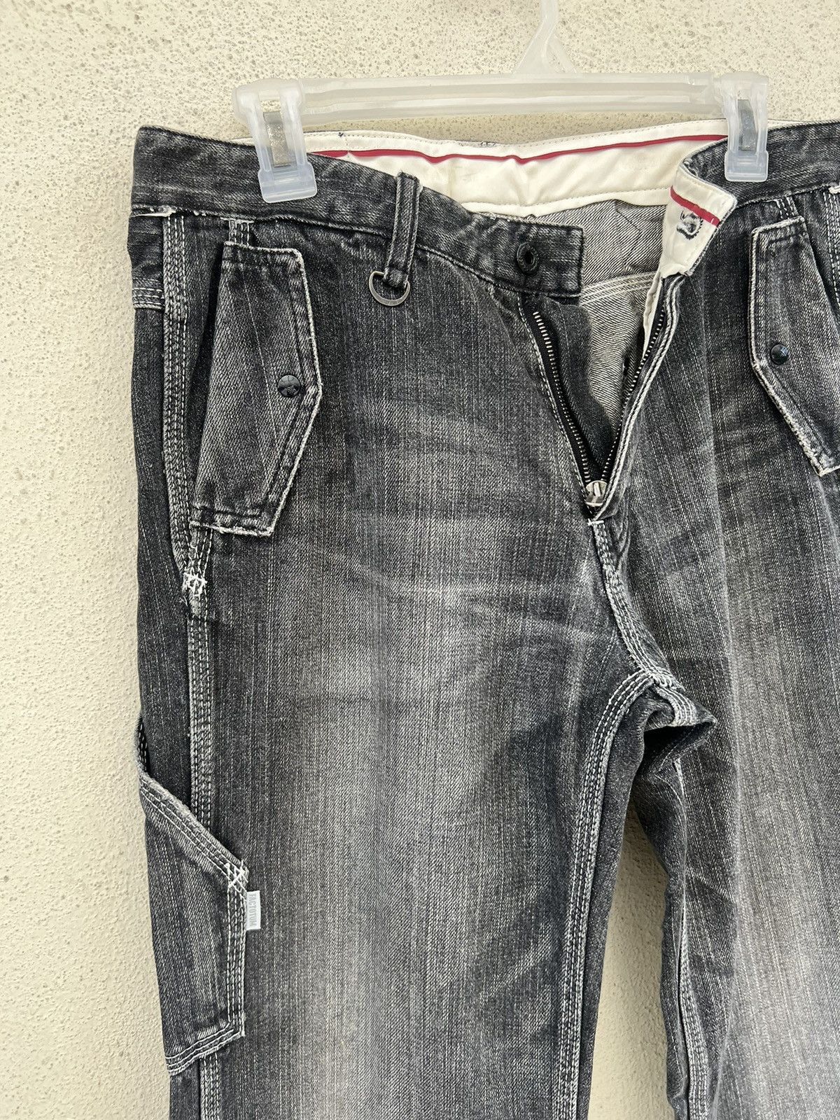 FACTOTUM Vintage Factotum Japan Distressed Fade Denim Work Pant Size US 30 / EU 46 - 7 Thumbnail