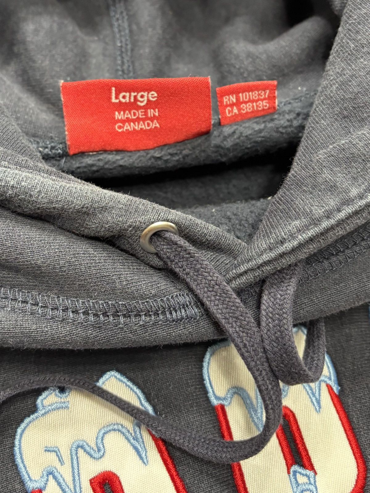 Supreme Supreme Icy Arc Hooded Sweatshirt (Navy) Size US L / EU 52-54 / 3 - 4 Thumbnail