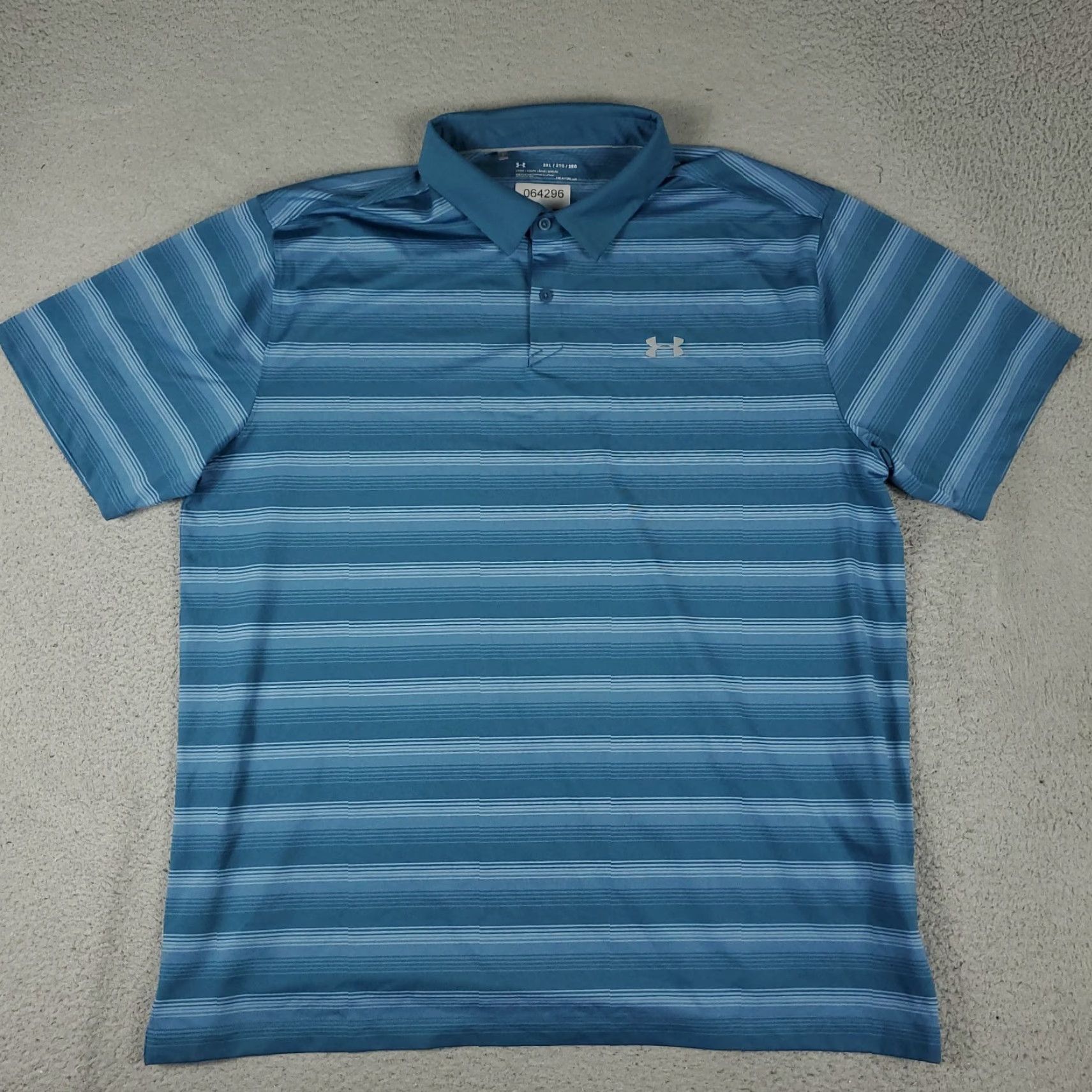 Under Armour Under Armour Polo Shirt Mens 2XL Blue Striped Golf Casual Short Sleeve Polo Shirt Mens 2XL Blue Striped Golf Casual Short Sleeve Size US XXL / EU 58 / 5 - 2 Thumbnail