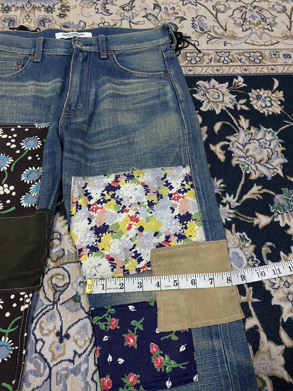 Comme des Garcons Vintage Junya watanabe Comme des garcons Patchwork pants Size US 30 / EU 46 - 16 Thumbnail
