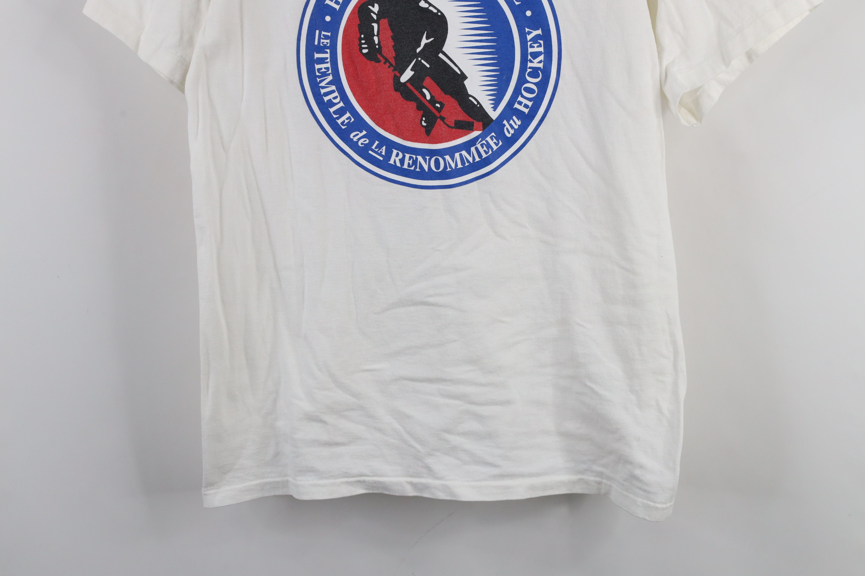 Vintage Vintage 90s Hockey Hall of Fame Short Sleeve T-Shirt White Size US M / EU 48-50 / 2 - 3 Thumbnail