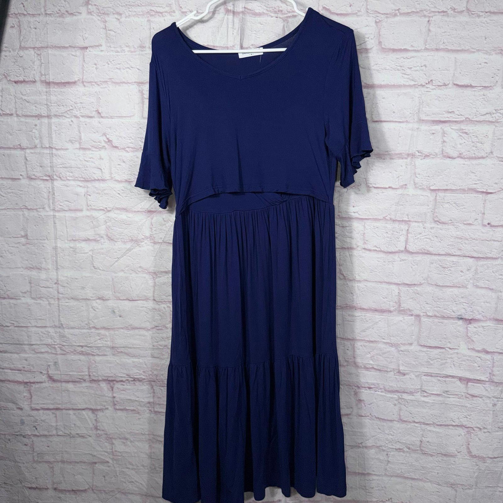 Other SMALLSHOW Medium Women's Navy Blue Maternity Dress Size M / US 6-8 / IT 42-44 - 1 Thumbnail