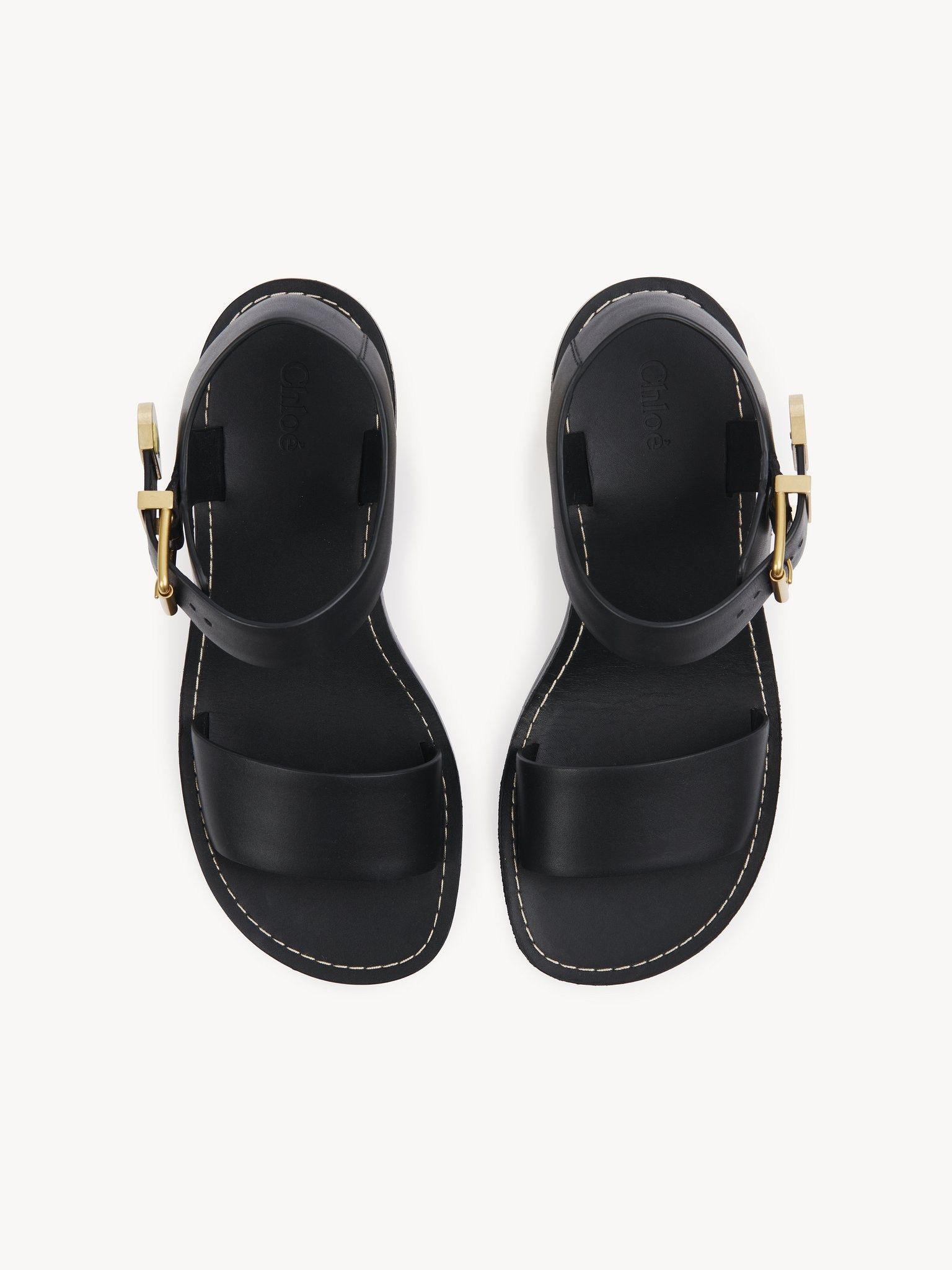 Chloe o1loc1c0325 CHC24 Rebecca Sandals in Black Size US 8 / IT 38 - 3 Thumbnail