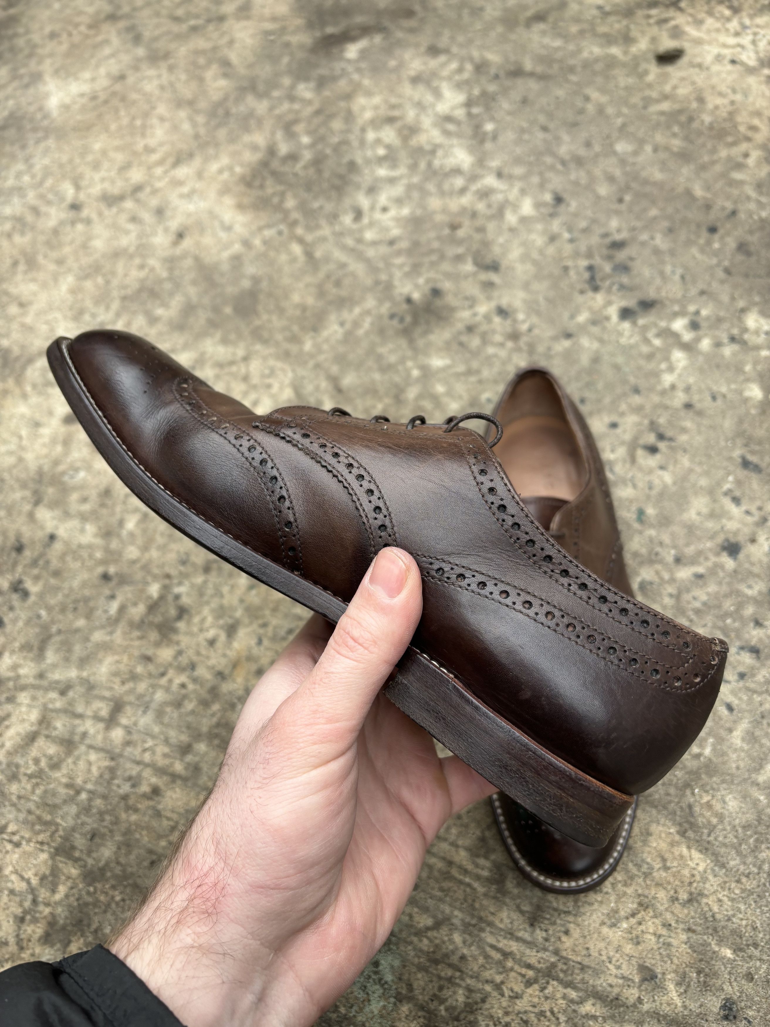 Margaret Howell RRP£650.00 Margaret Howell Chestnut Brogue Shoes Size US 8 / IT 38 - 4 Thumbnail