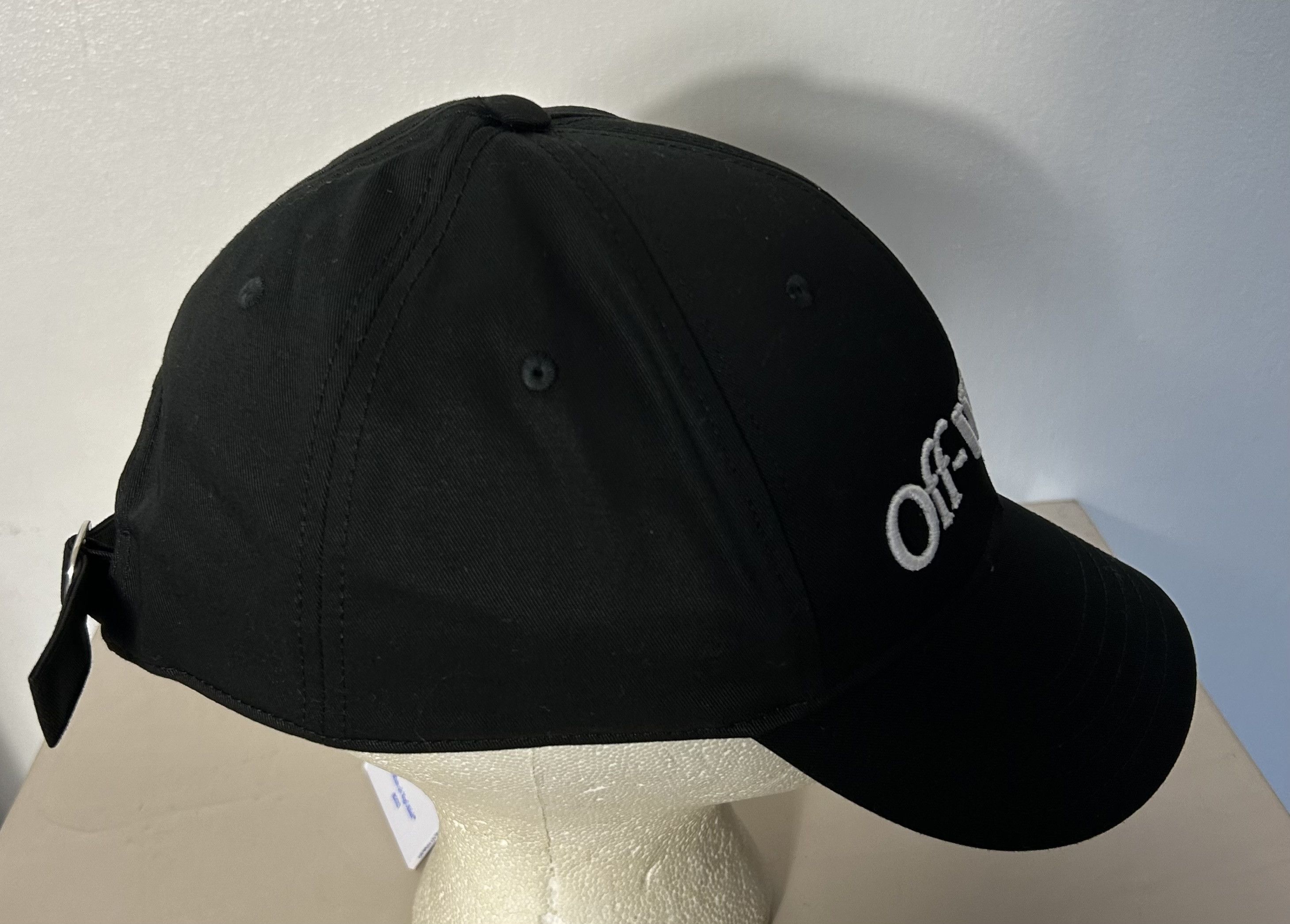 Off-White Bookish Dril Cotton Black Baseball Cap Size ONE SIZE - 4 Thumbnail