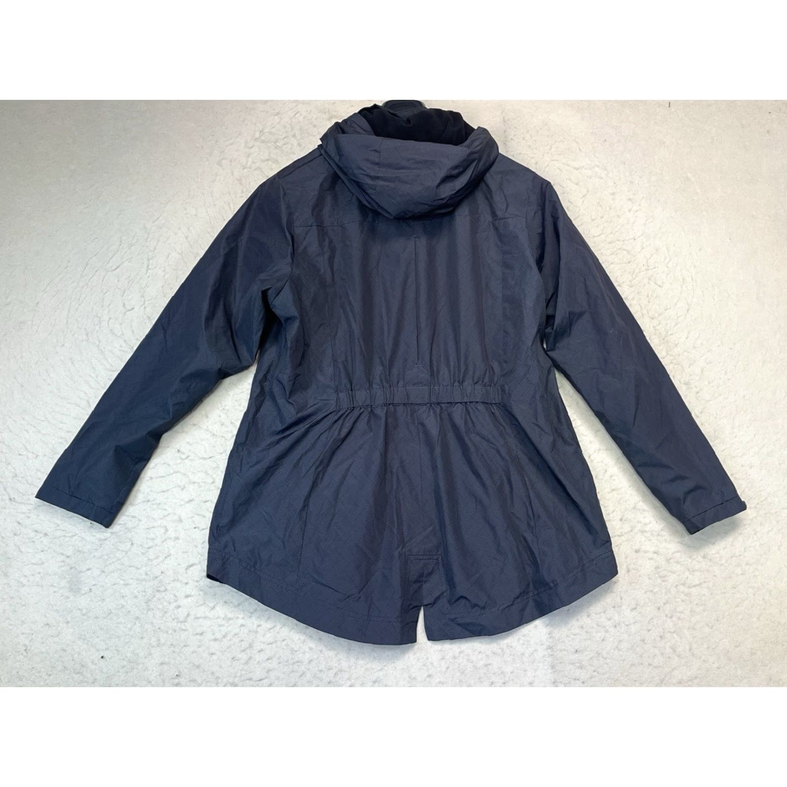 Vintage Liv Windbreaker Jacket Hooded Full Zip Lightweight Black Large Women's Casual Outdoor Fall Winter Jacket Size L / US 10 / IT 46 - 2 Thumbnail