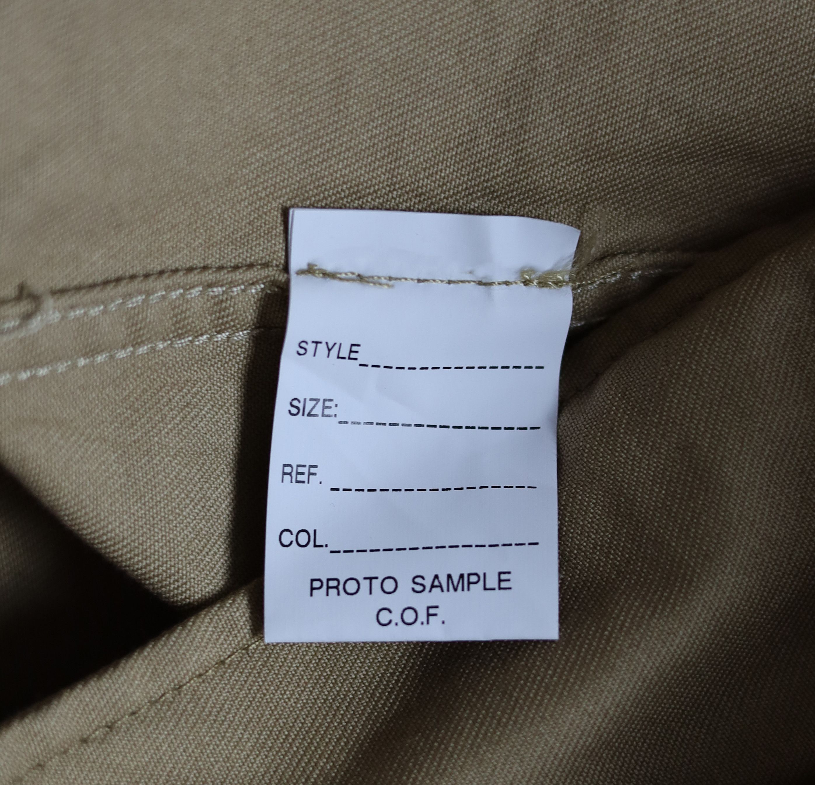 C.O.F. Studio Men's C.O.F Studio Biege Moleskin Cotton Coat Size M Size US M / EU 48-50 / 2 - 9 Thumbnail