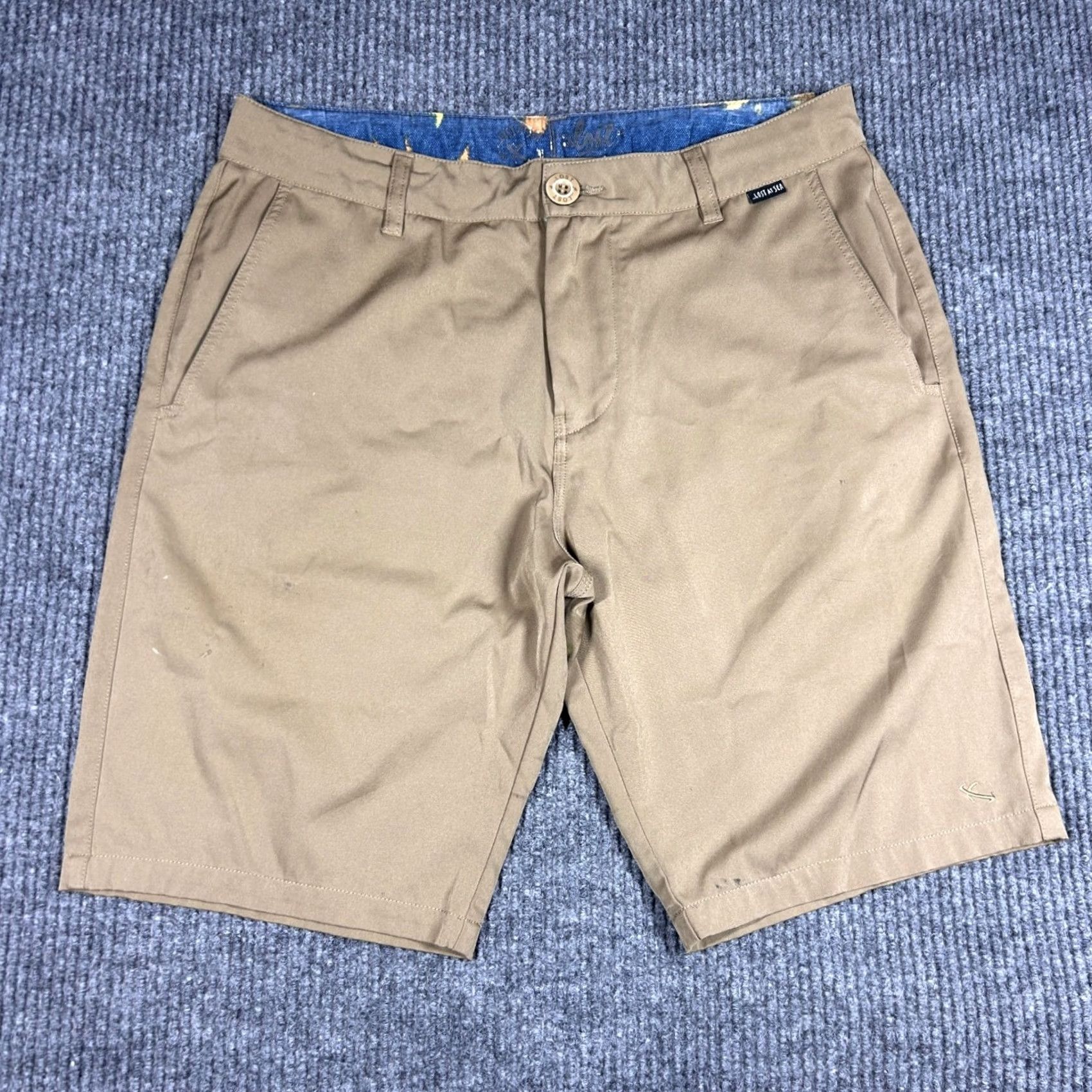 Lost Enterprises Shorts Mens 34 Tan Chino Hybrid At Sea Outdoors in Beige, Men's — image 3 of 6