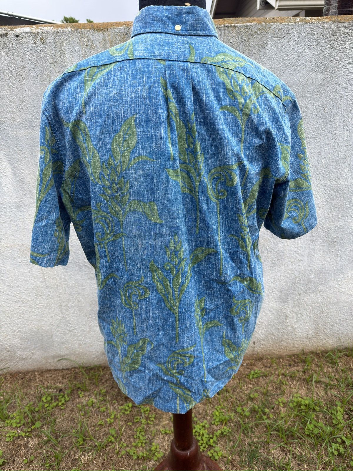 Reyn Spooner PreOwned Reyn Spooner Blue/Green Hawaiian Print Men's Large Size US L / EU 52-54 / 3 - 2 Thumbnail