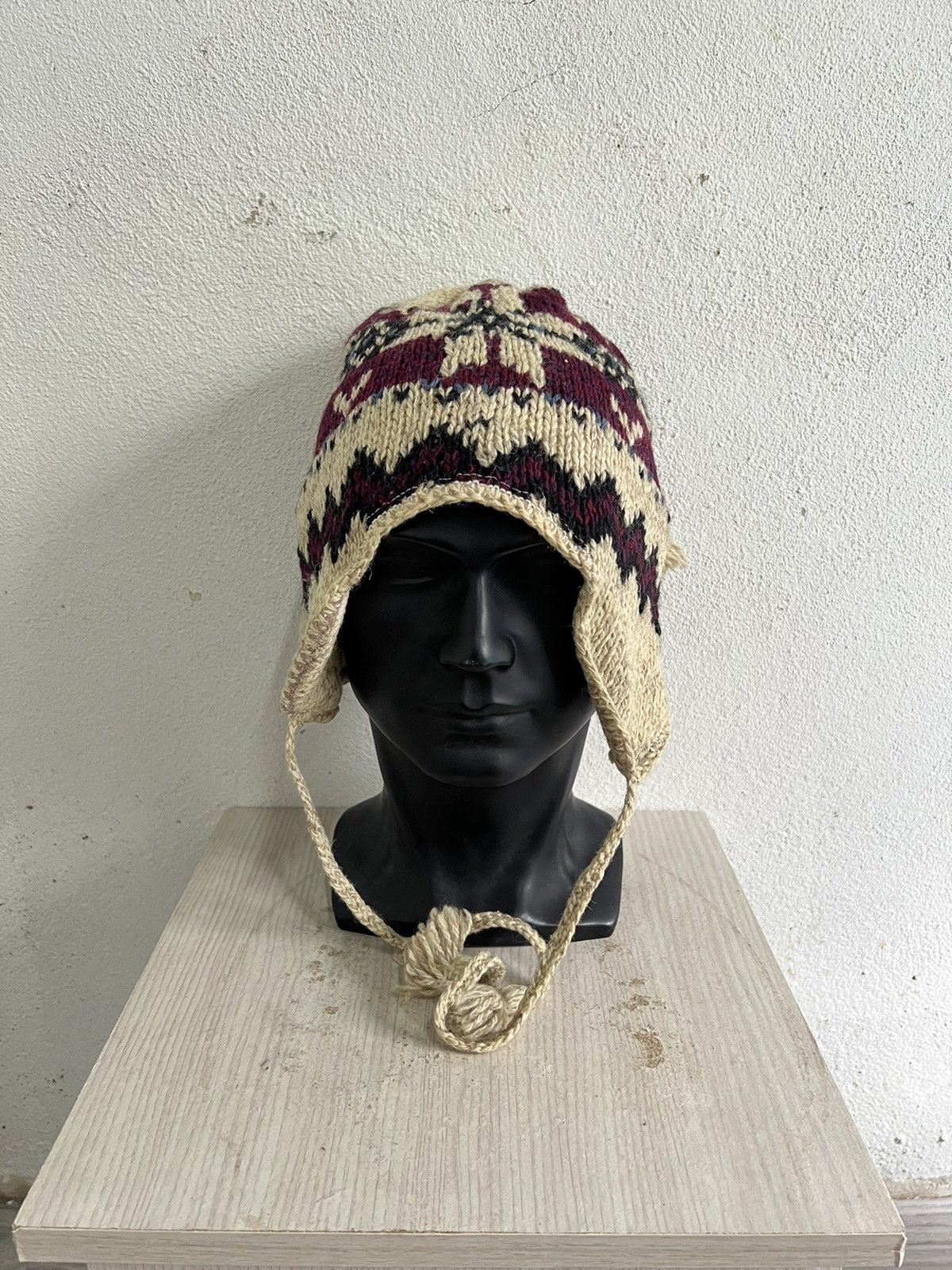 Vintage Vintage Wool Earflap Beanie Hats Size ONE SIZE - 2 Thumbnail