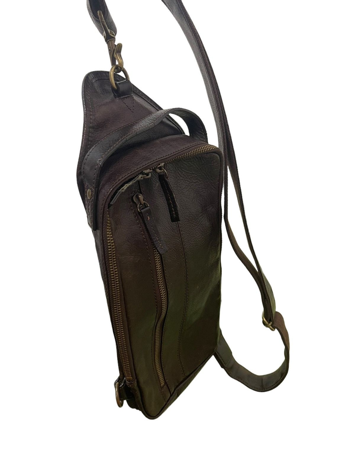 Genuine Leather Cross Body Full Leather Chelica Patina 3🟩 Size ONE SIZE - 3 Thumbnail
