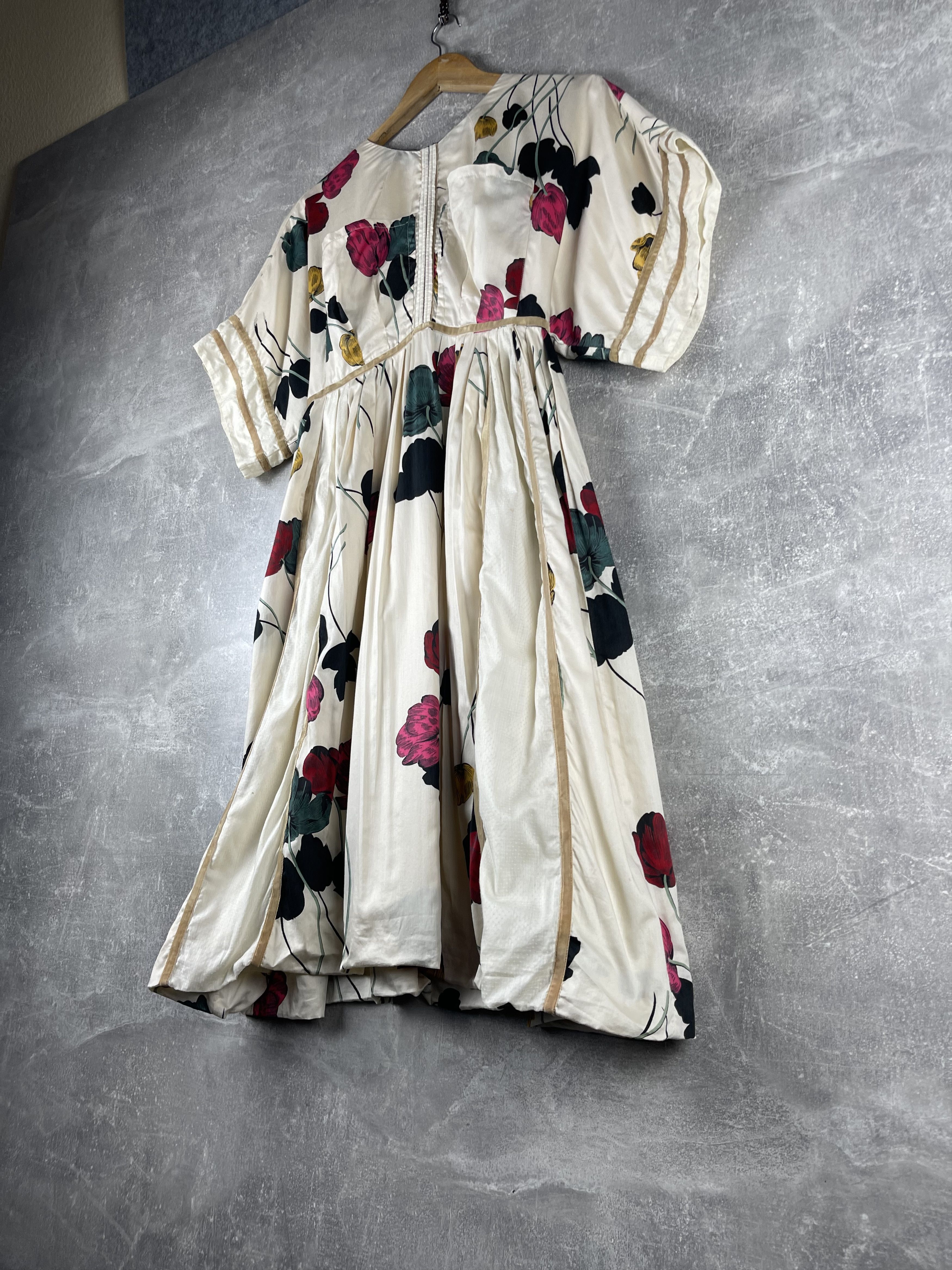 Kenzo Kenzo vintage 00s cotton flowers pattern maxi dress Size XS / US 0-2 / IT 36-38 - 2 Thumbnail