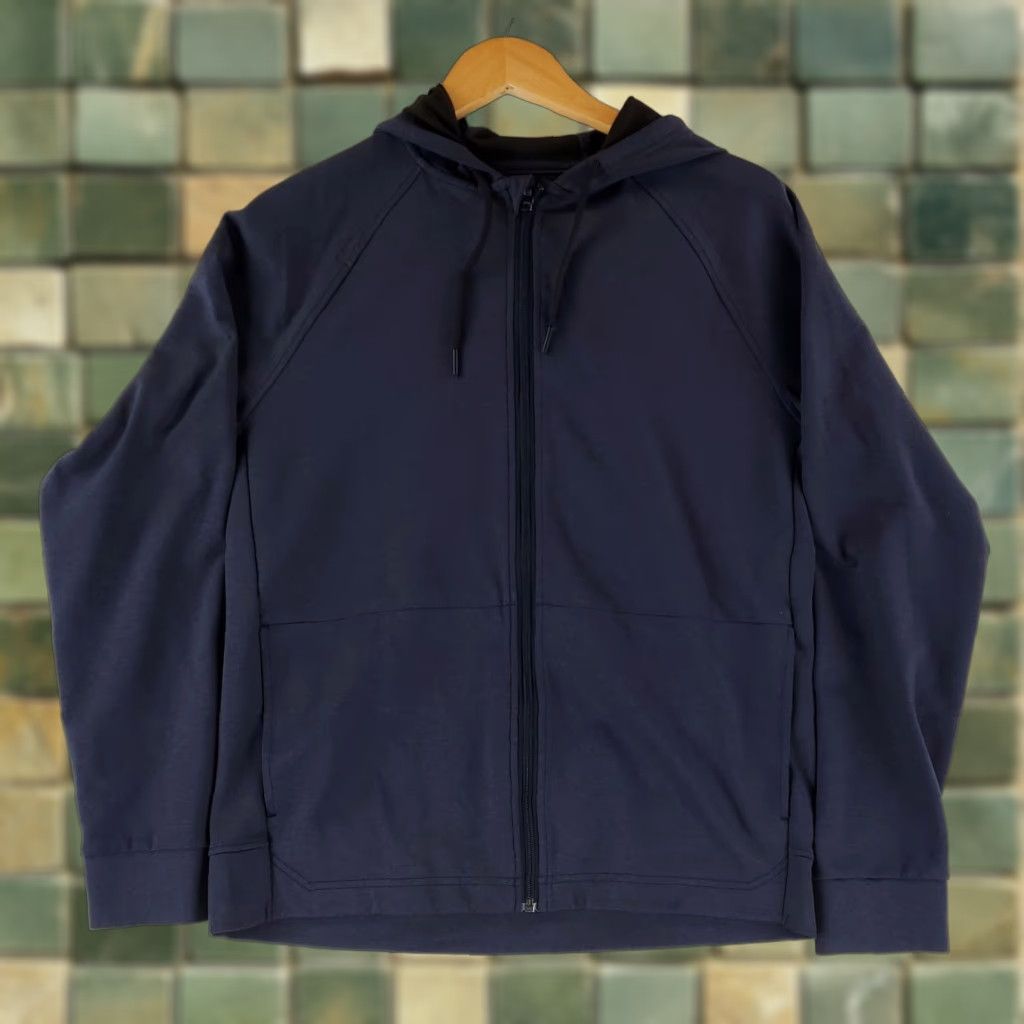 Rhone Rhone Jacket Spar Performance Full Zip Hoodie Lightweight Blue Mens M Size US M / EU 48-50 / 2 - 1 Thumbnail