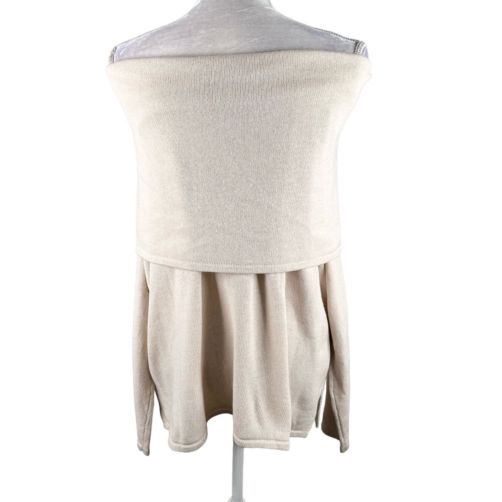 Other Sugarlips Sweater Off Shoulder M/L Cream Long Sleeve New Size L / US 10 / IT 46 - 9 Thumbnail