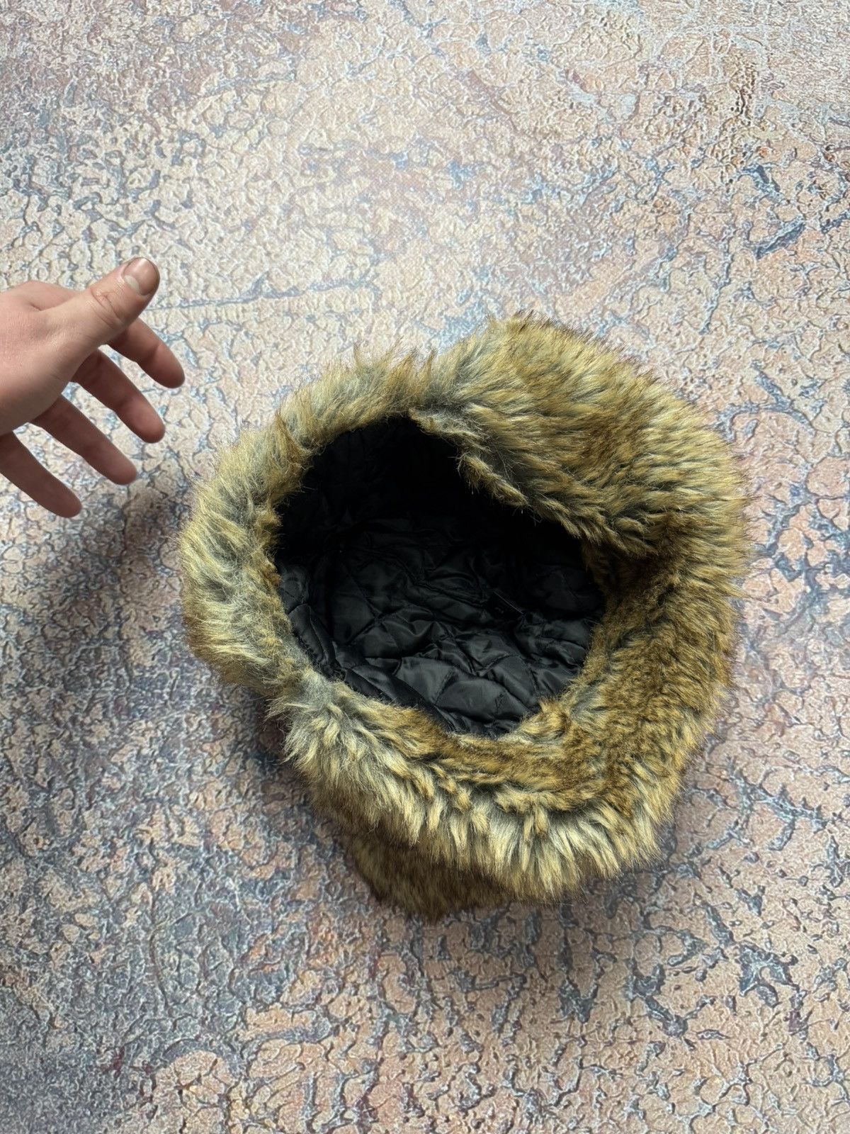 Japanese Brand Vintage Y2K fuzzy fur ushanka hat punk Japanese mohair Size ONE SIZE - 7 Thumbnail