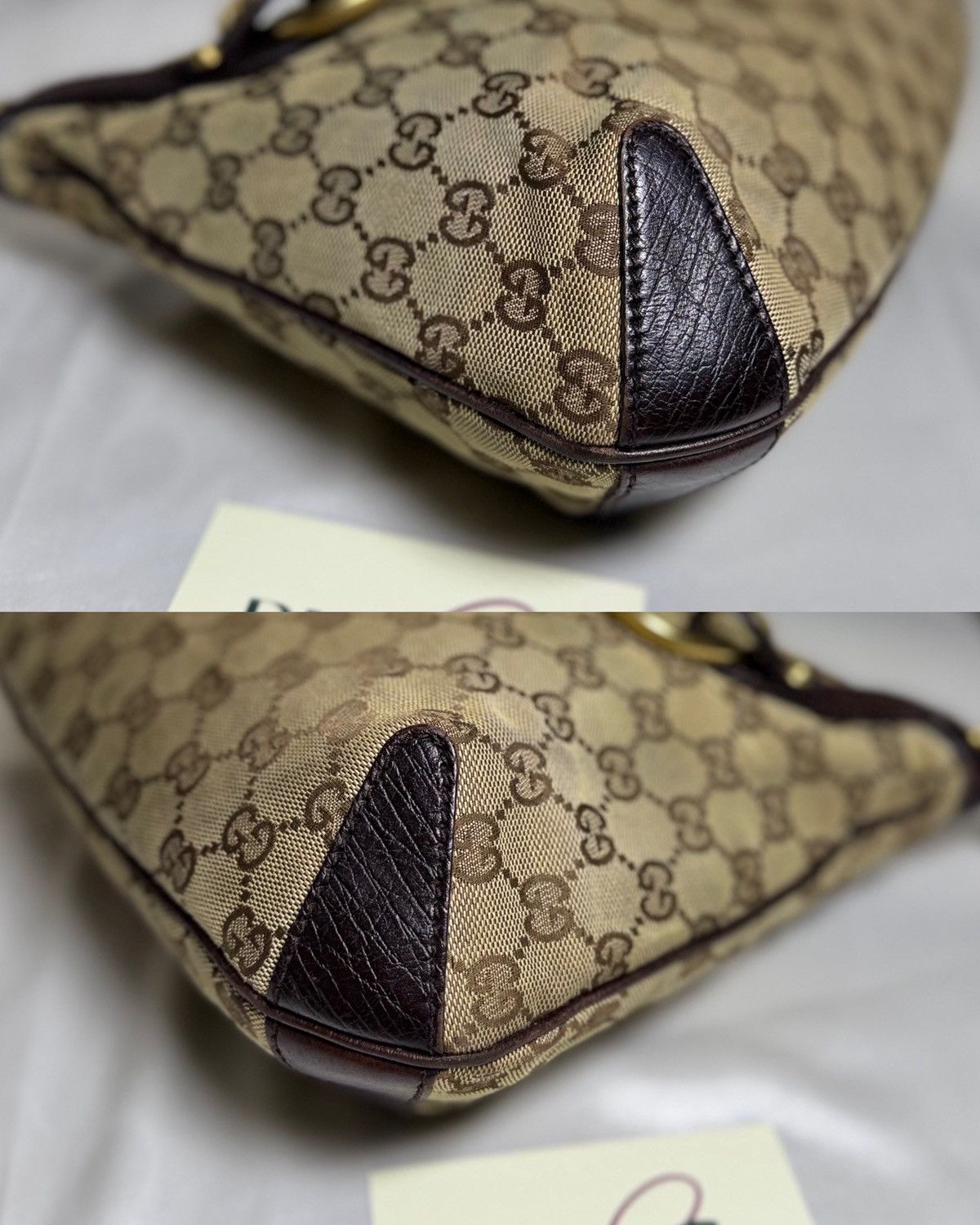 Gucci Authentic GUCCI Horsebit GG Canvas Brown Hobo Shoulder Bag Size ONE SIZE - 19 Thumbnail
