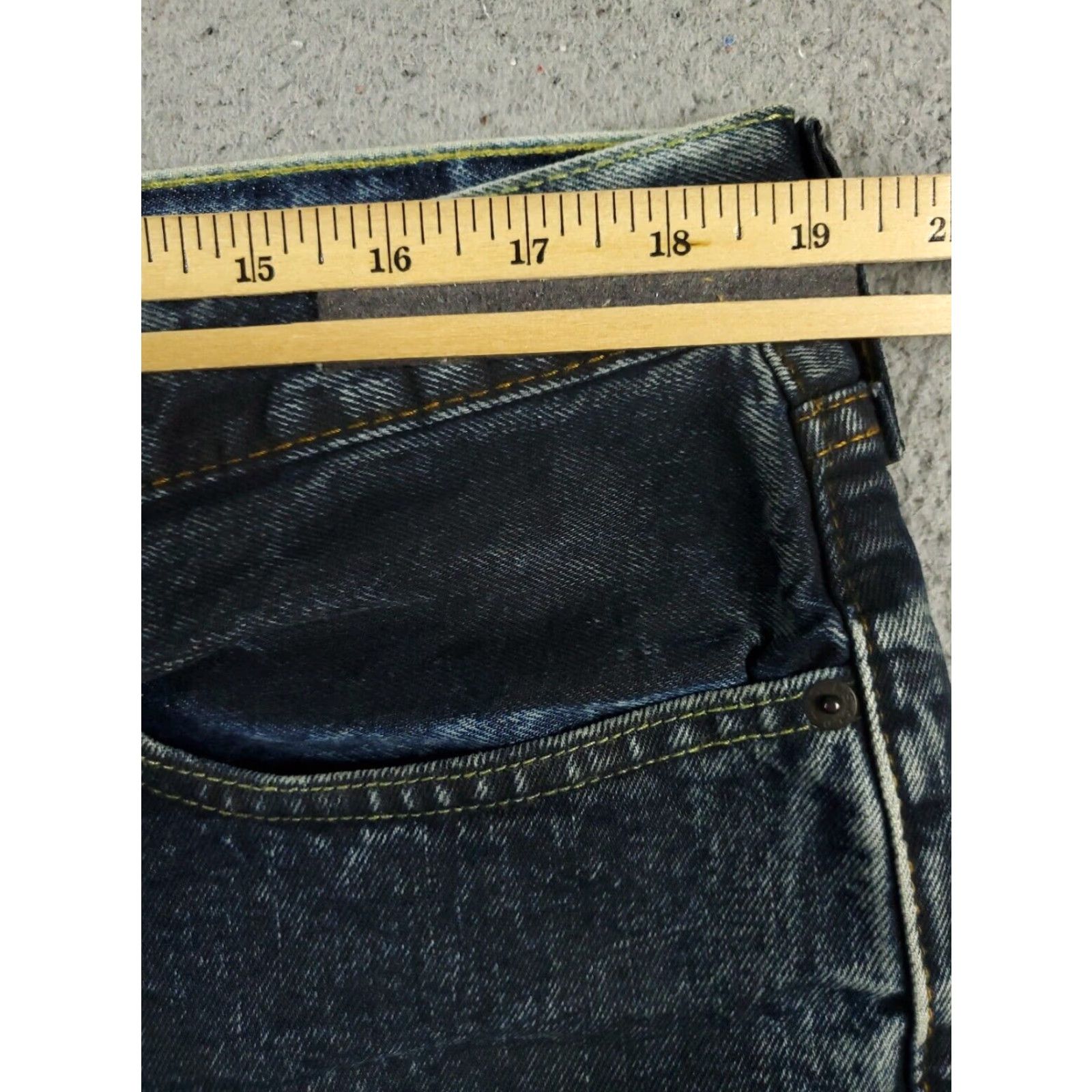 Levis 522 Jeans Mens Blue Slim Taper Leg Denim Pants Size 36x30