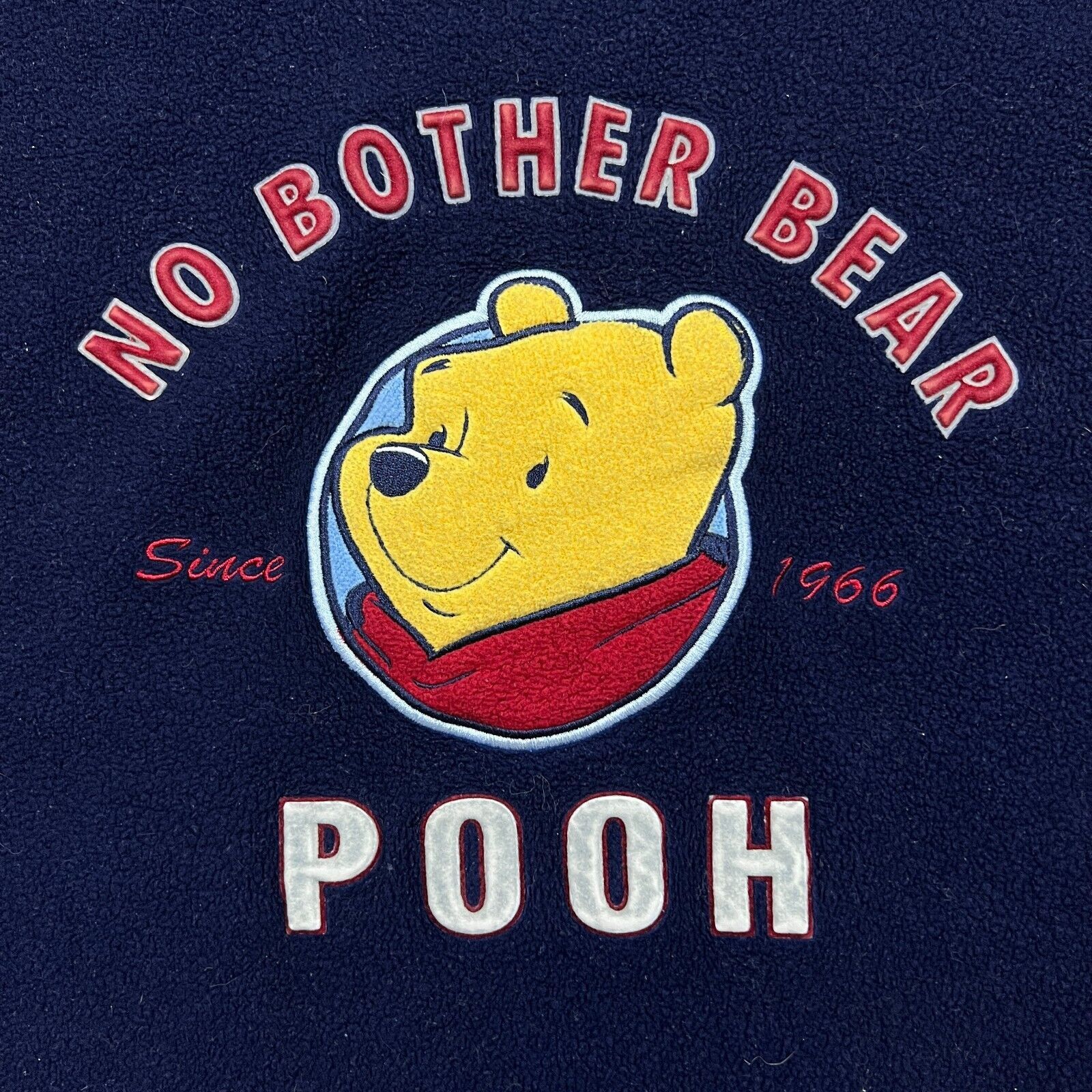 Disney × Vintage VTG Walt Disney Fleece Large Winnie The Pooh 90s Sweatshirt Size US L / EU 52-54 / 3 - 2 Thumbnail