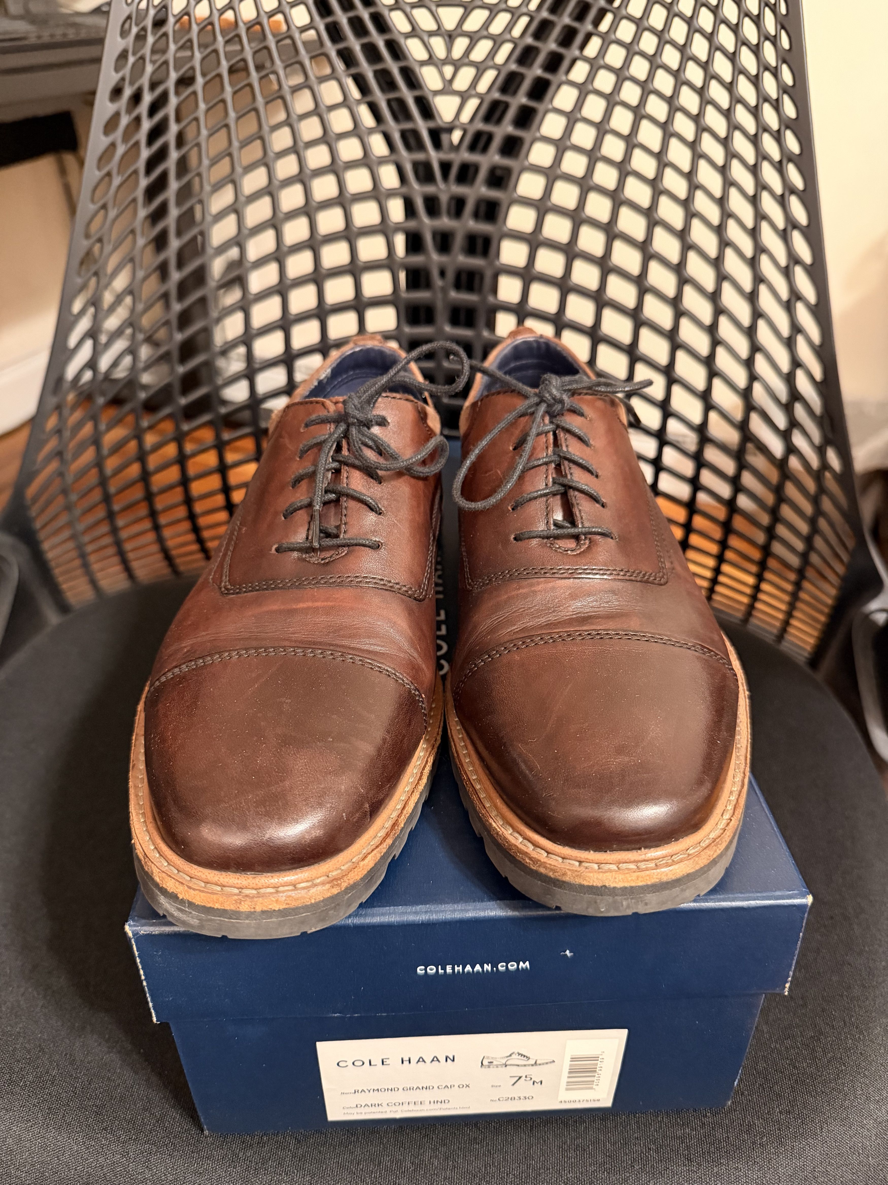 Cole Haan Cole Haan Raymond Grand Cap Toe Oxford Brown Size 7.5 Men Size US 7.5 / EU 40-41 - 3 Thumbnail