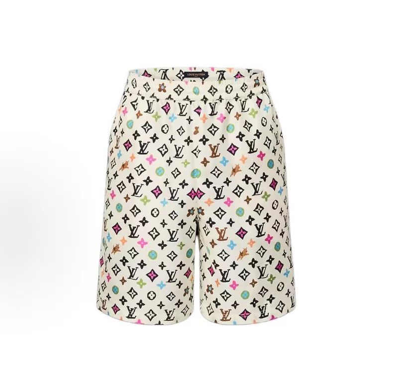 Louis Vuitton Louis Vuitton size US 48 Color logo printed shorts Size US 32 / EU 48 - 1 Thumbnail