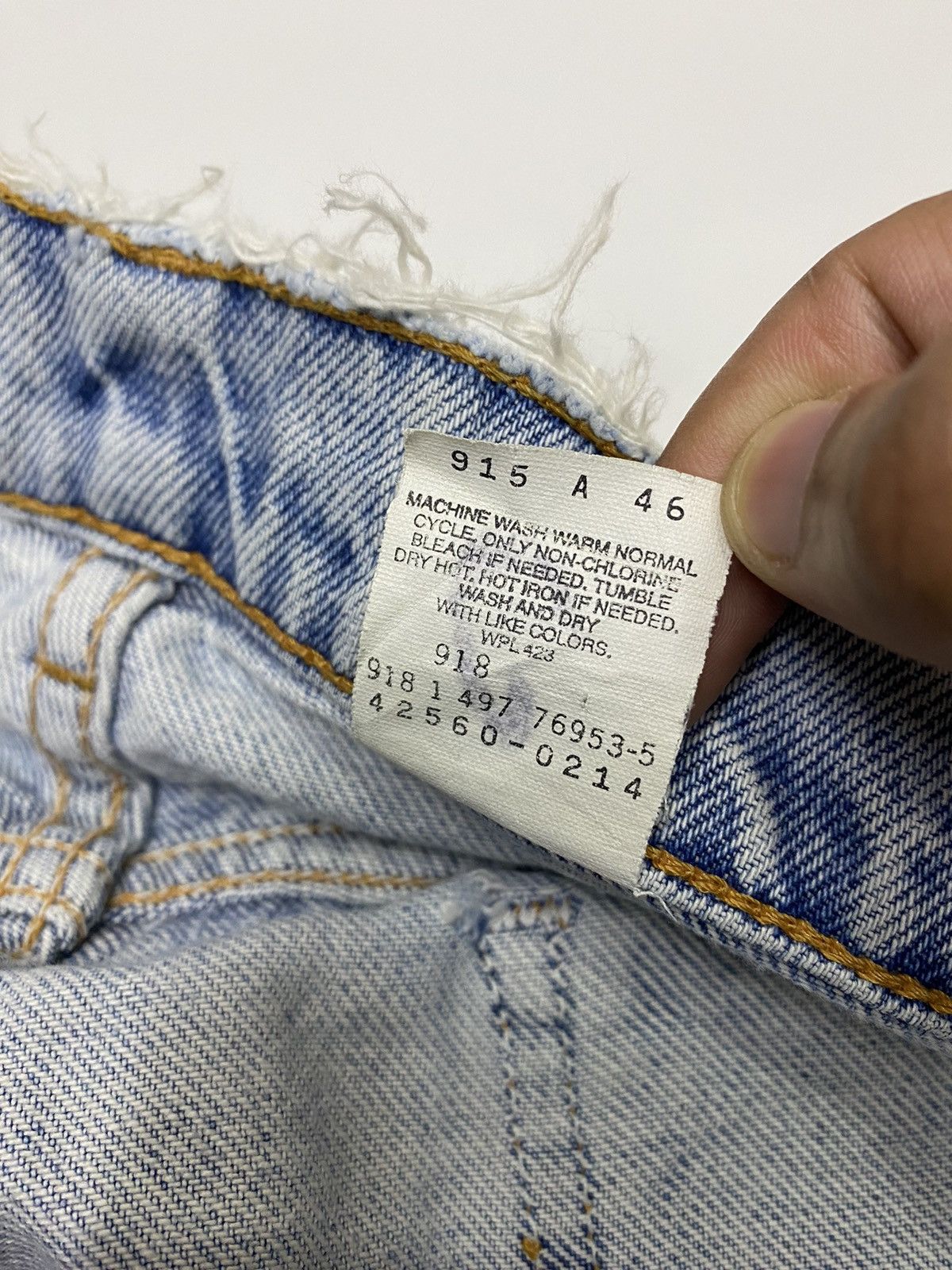 🔥LEVIS 560 ORANGE TAB THRASHED LOOSE FIT TAPERED LEG