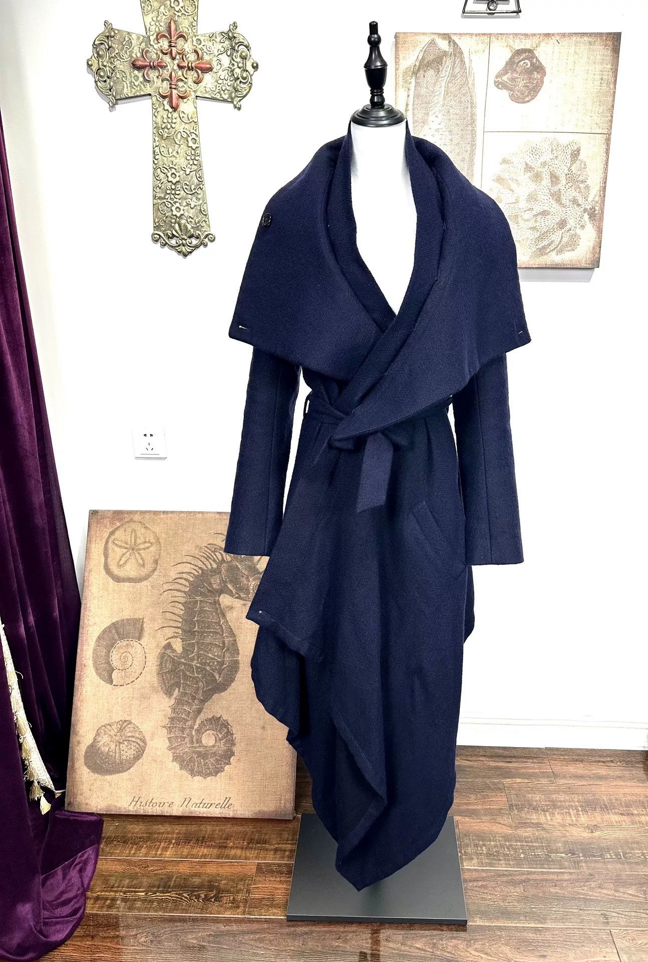 Ann Demeulemeester Avant-Garde Wool Blend Coat Size M / US 6-8 / IT 42-44 - 1 Thumbnail