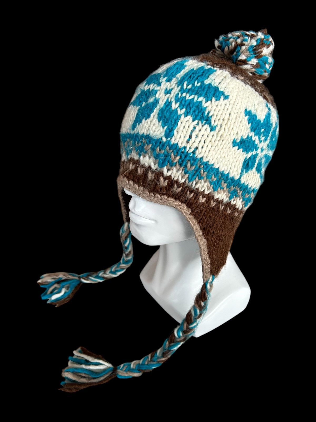 Japanese Brand × Kapital × Vintage Hippies style Crochet Knitted fur Beanie Hats Size ONE SIZE - 1 Thumbnail