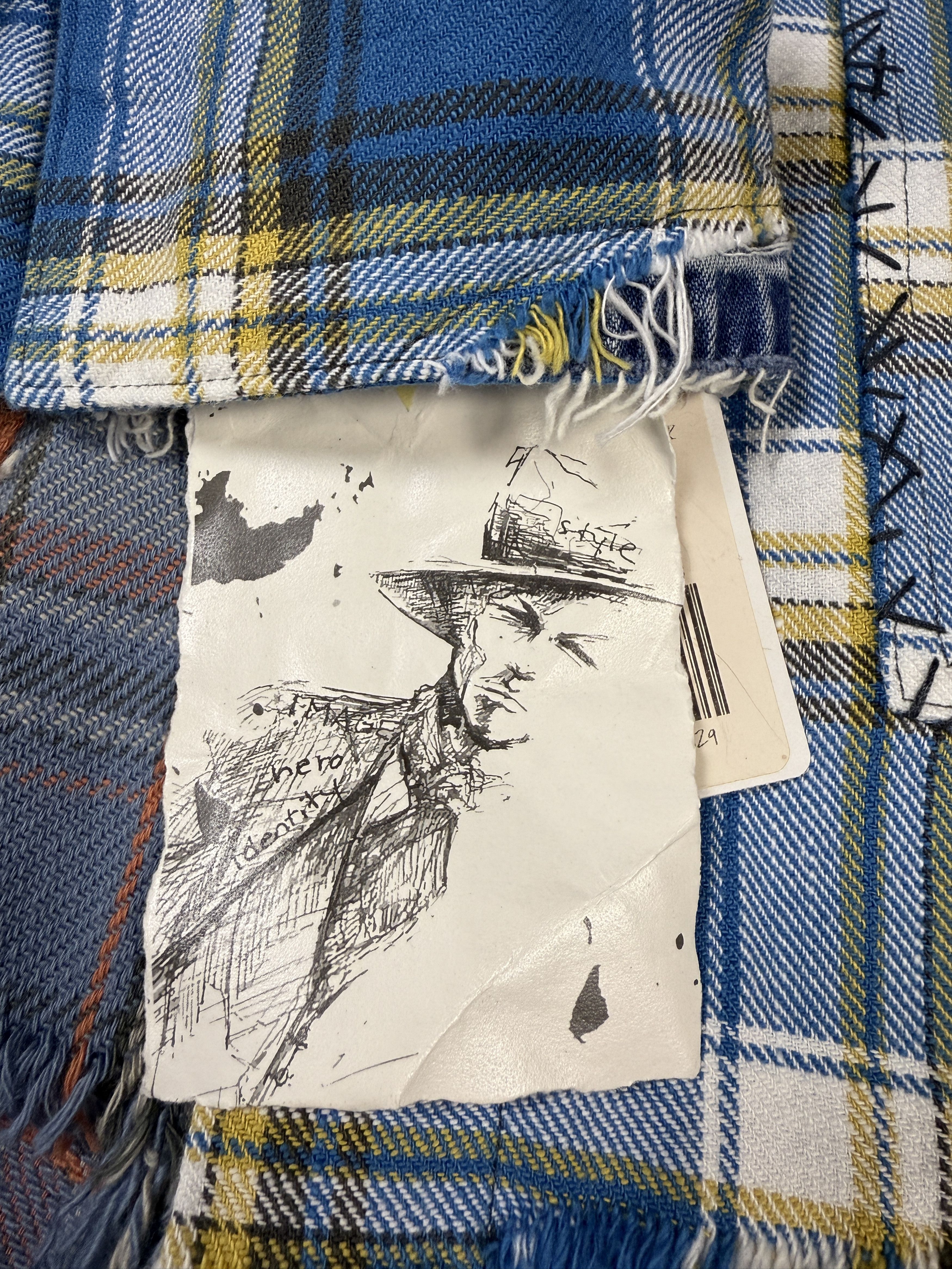 Greg Lauren Greg Lauren Shawl Collar Plaid Boxy Jacket Size US M / EU 48-50 / 2 - 11 Thumbnail